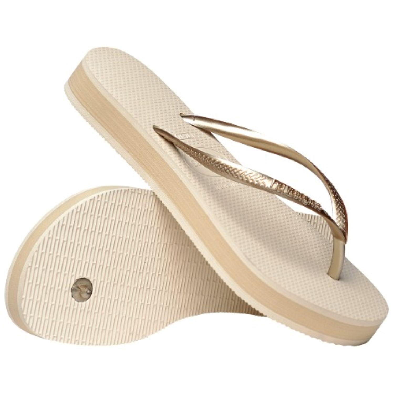 Sandalias Mujer Plataforma Slim Beige Havaianas-2