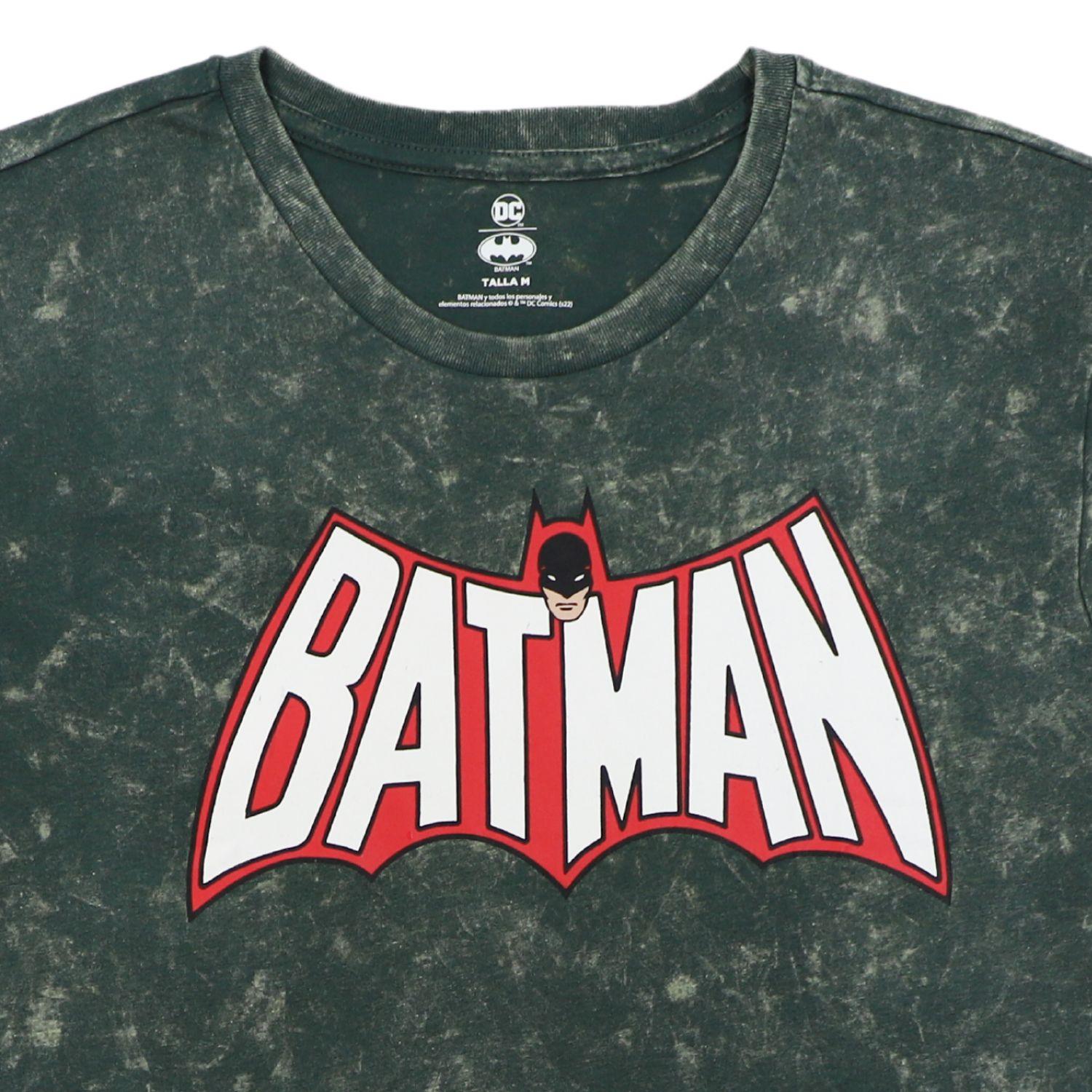 Polera Hombre Batman Wings Verde Oscuro DC Comics-2