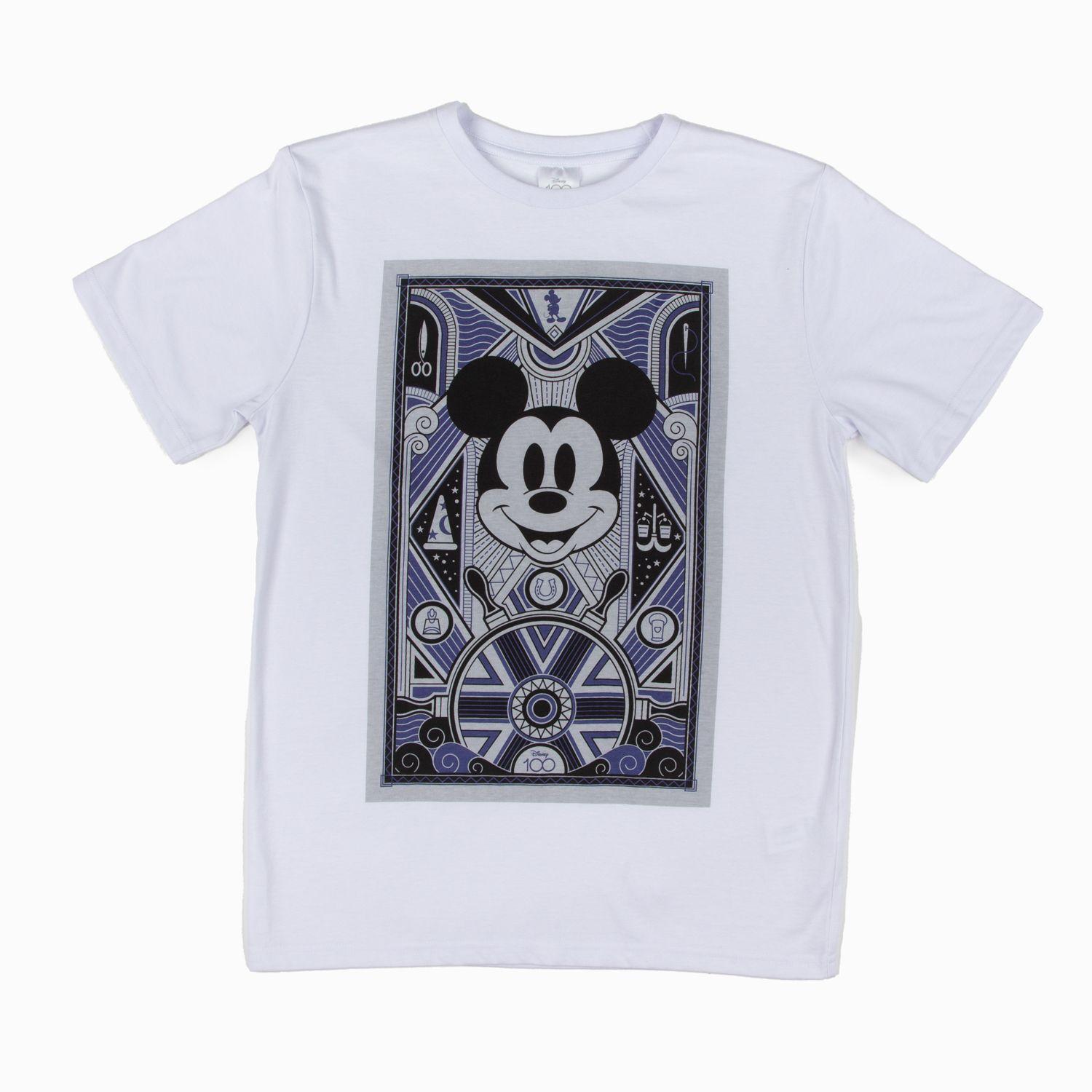 Polera Niño Bicolor Mickey 100 años Blanco Disney-3