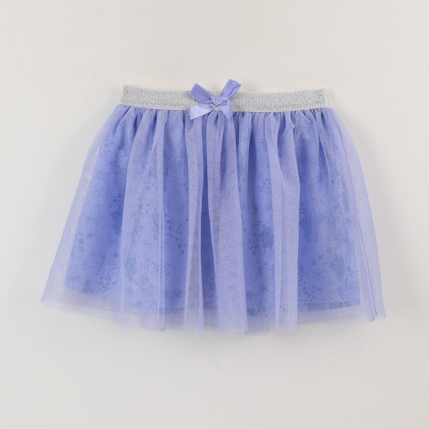 Falda Niña Morado Tull Frozen Disney-0