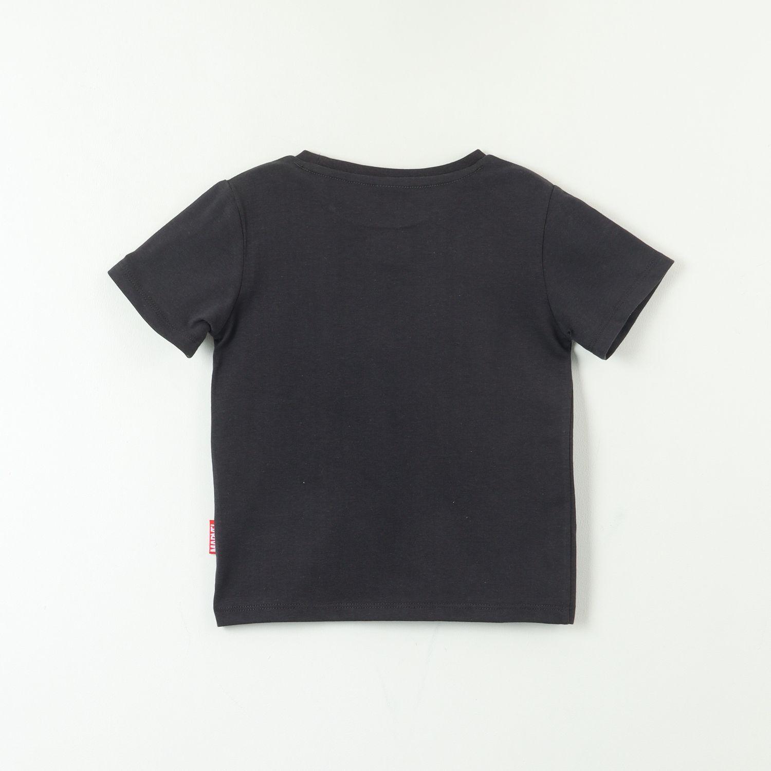 Polera Manga Corta Niño Spidey Tres Arañas Negro Marvel-2