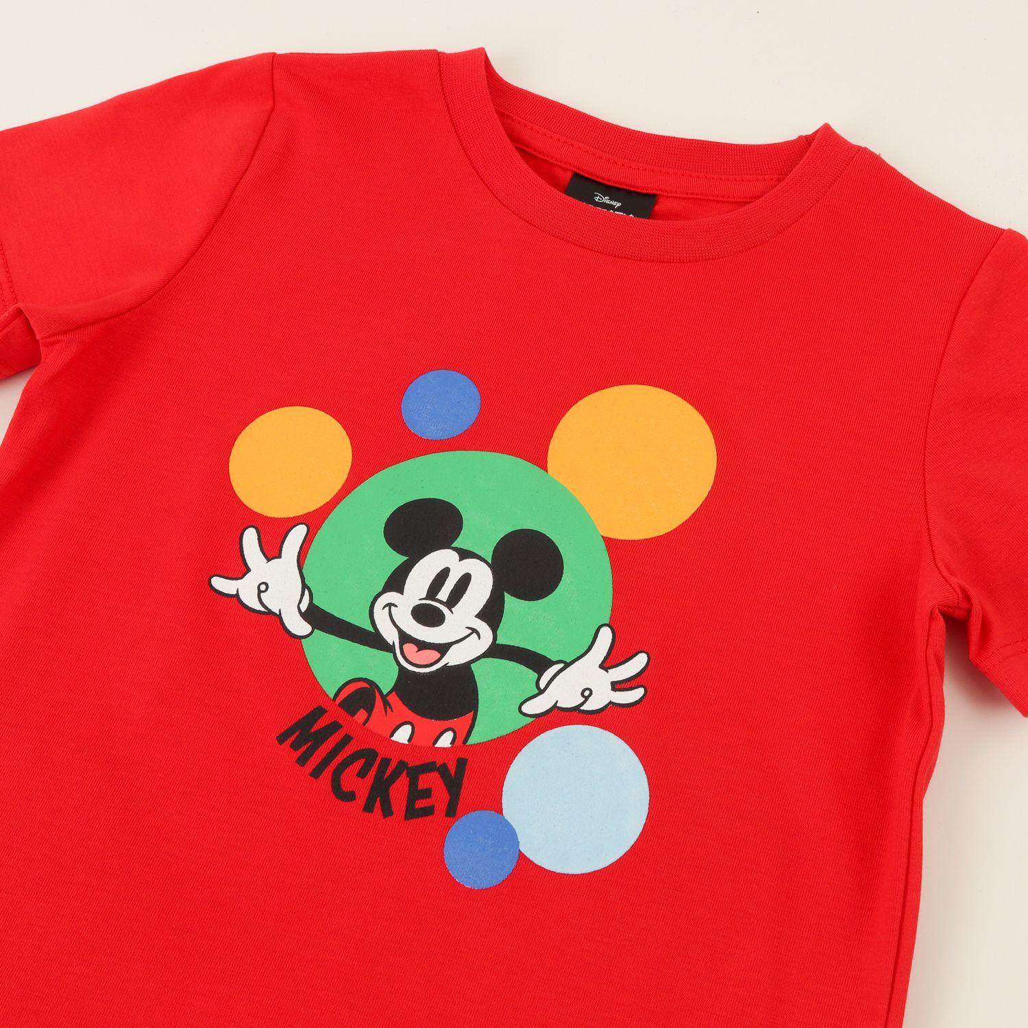 Conjunto Niño Rojo Mickey Bubbles Disney-2