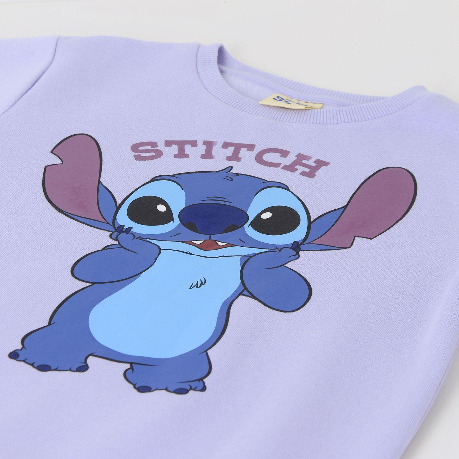 Polerón Cerrado Niña Personaje Lilo & Stitch Morado Disney-2