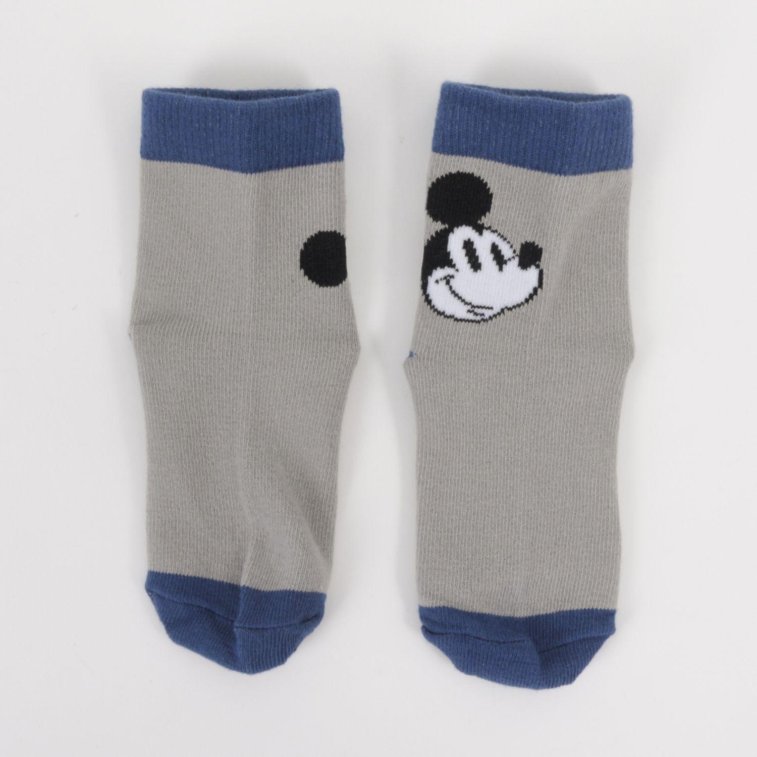 Tripack Calcetines Niño Azul Carita Mickey Disney-8
