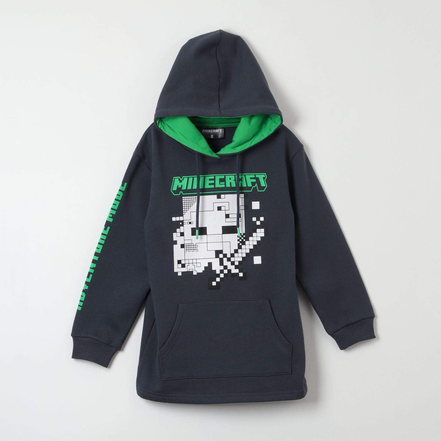 Poleron Cerrado Niño Adventure Mode Negro Minecraft-0