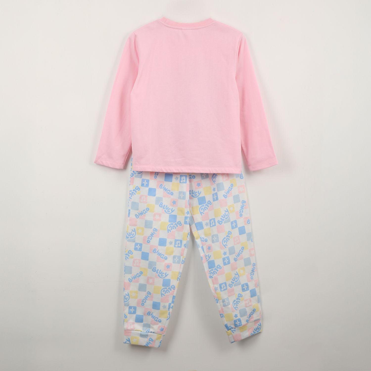 Pijama Manga Larga Niña Shake It Rosado Bingo & Bluey-1