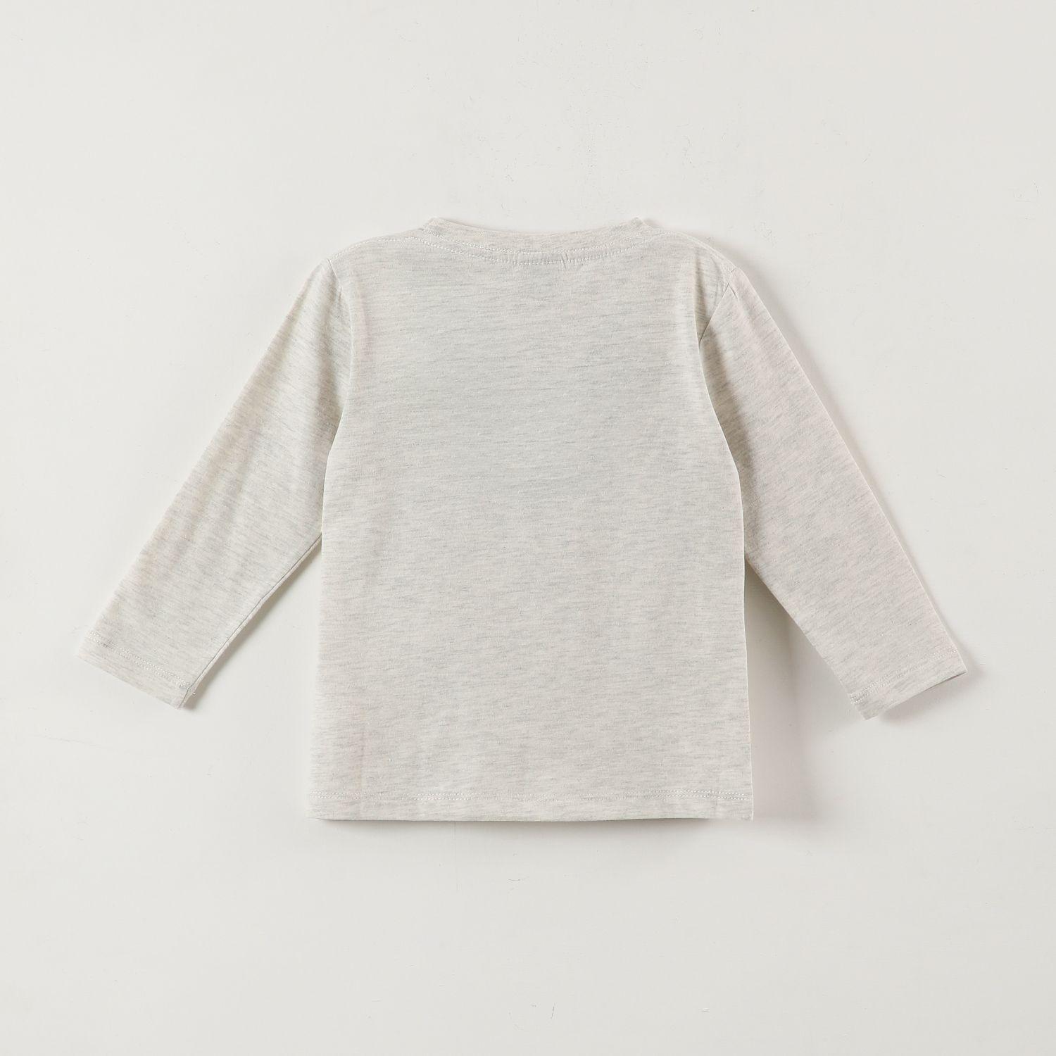 Polera Manga Larga Niño Mickey Best Giggle Gris Disney-2