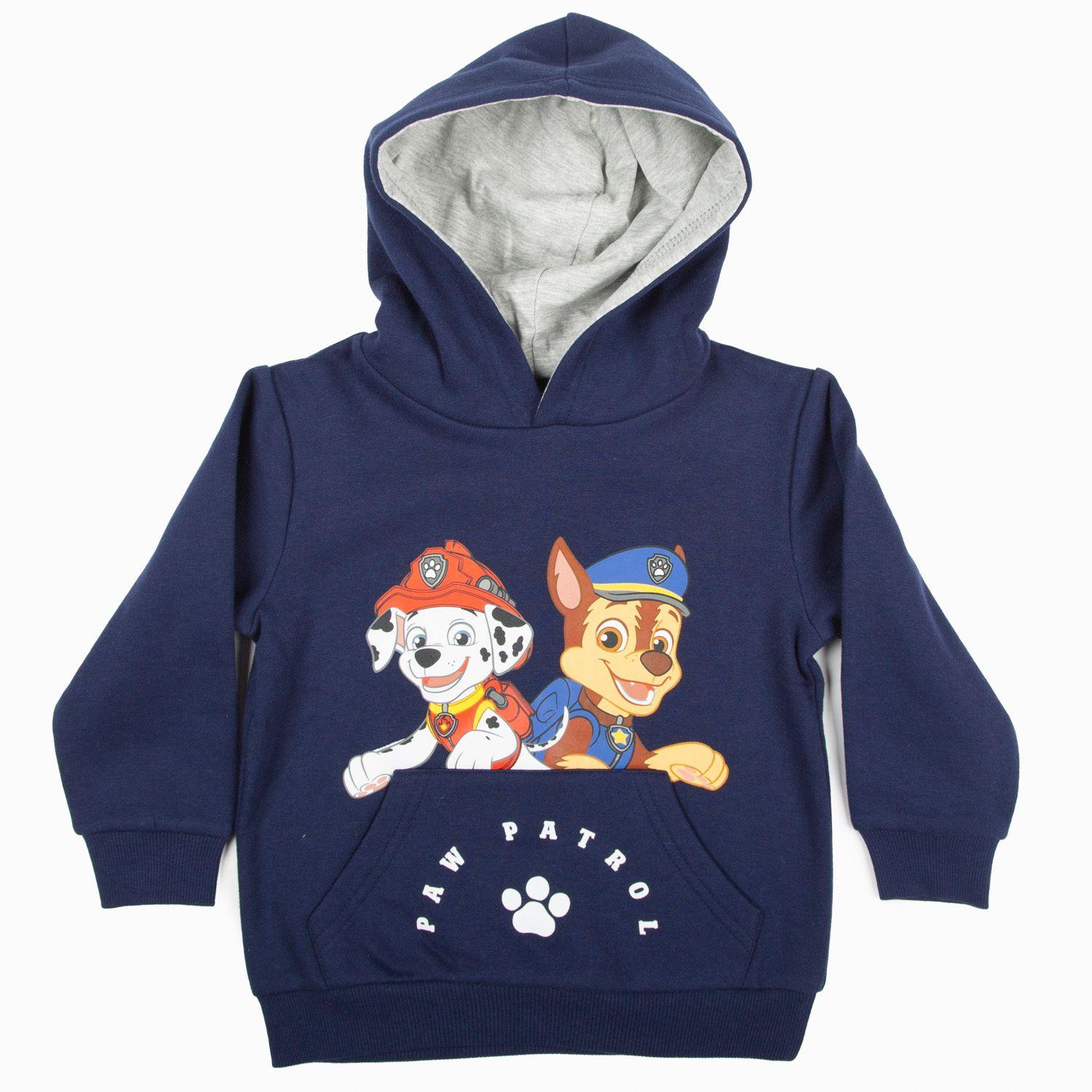 Poleron Gorro Niño Chase y Marshall Azul Paw Patrol-2