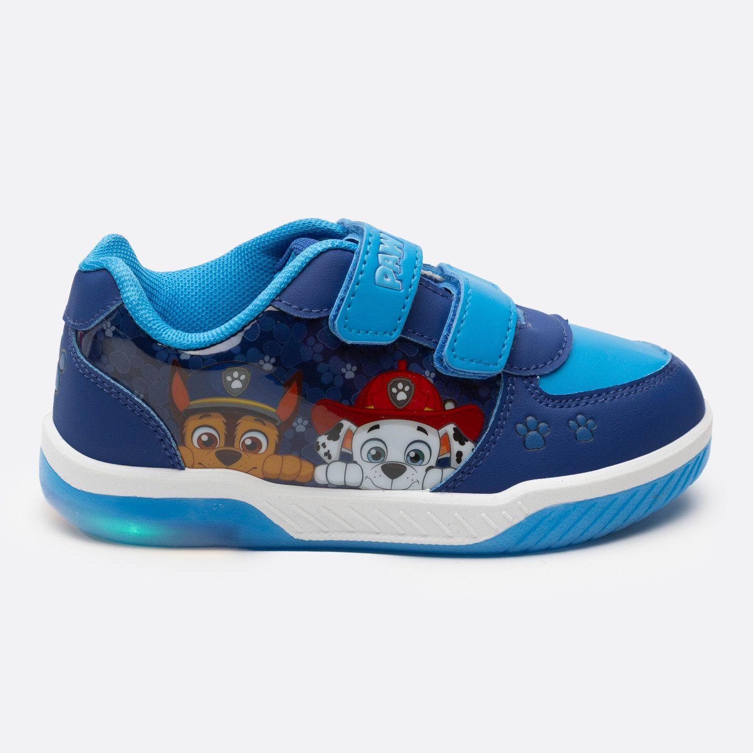 Zapatillas Con Luces Niño Chase y Marshall Azul Paw Patrol-0