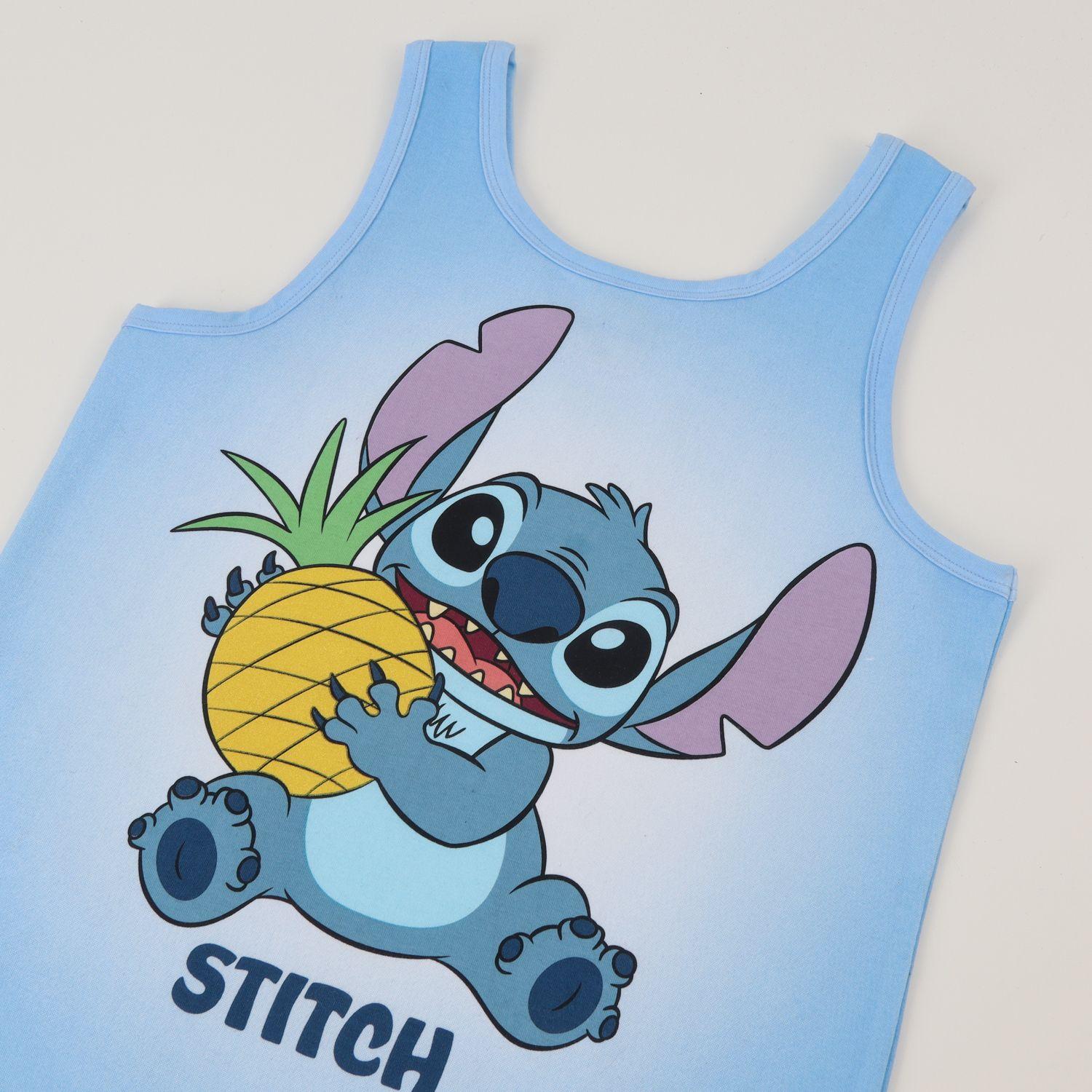 Polera Sin Manga Niña Azul Lilo & Stitch Disney-2