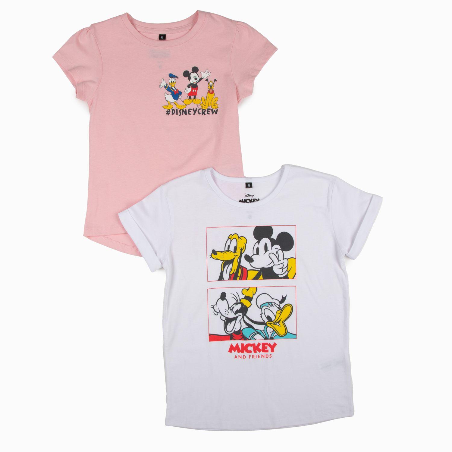 Pack Poleras Niña Mickey y sus Amigos Rosado Disney-0