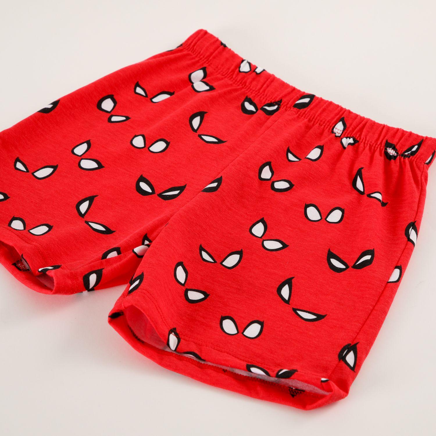 Pijama Corto Niño Spiderman Cabezas Gris Marvel-2