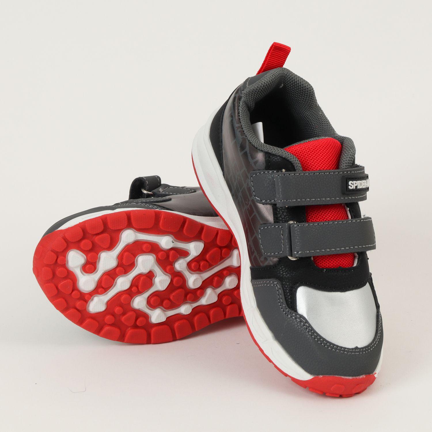Zapatilla Con Luces Niño Spiderman Wall Negro Marvel-3