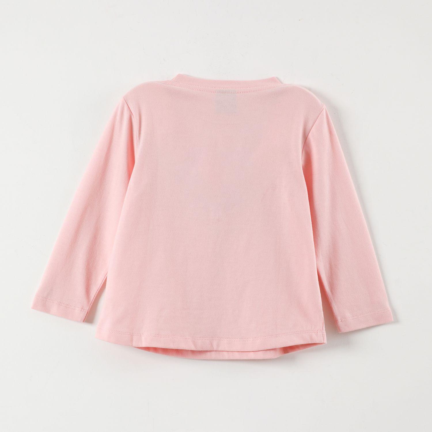 Polera Manga Larga Niña Minnie Glow Rosado Disney-2