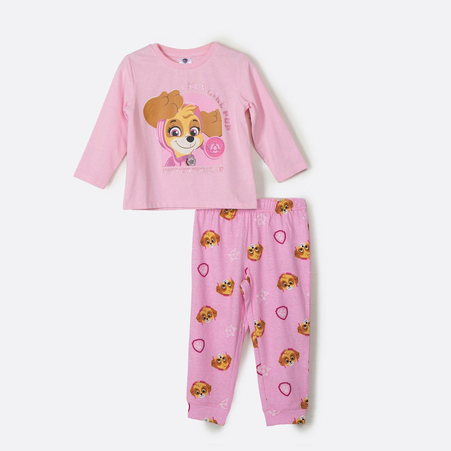 Pijama Largo Niña Skye Rosado Paw Patrol-0
