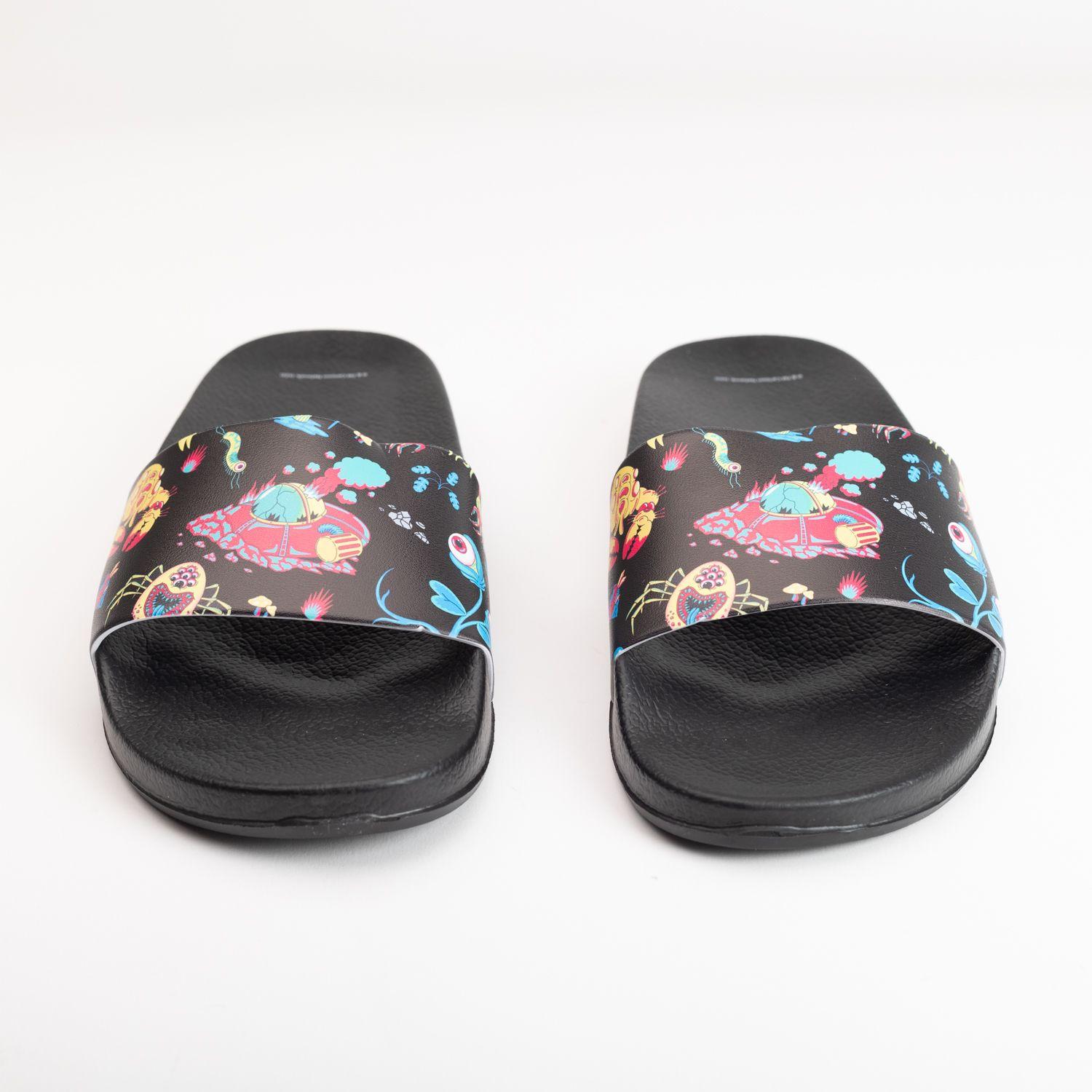 Sandalias Hombre Just them Negro Rick and Morty-2