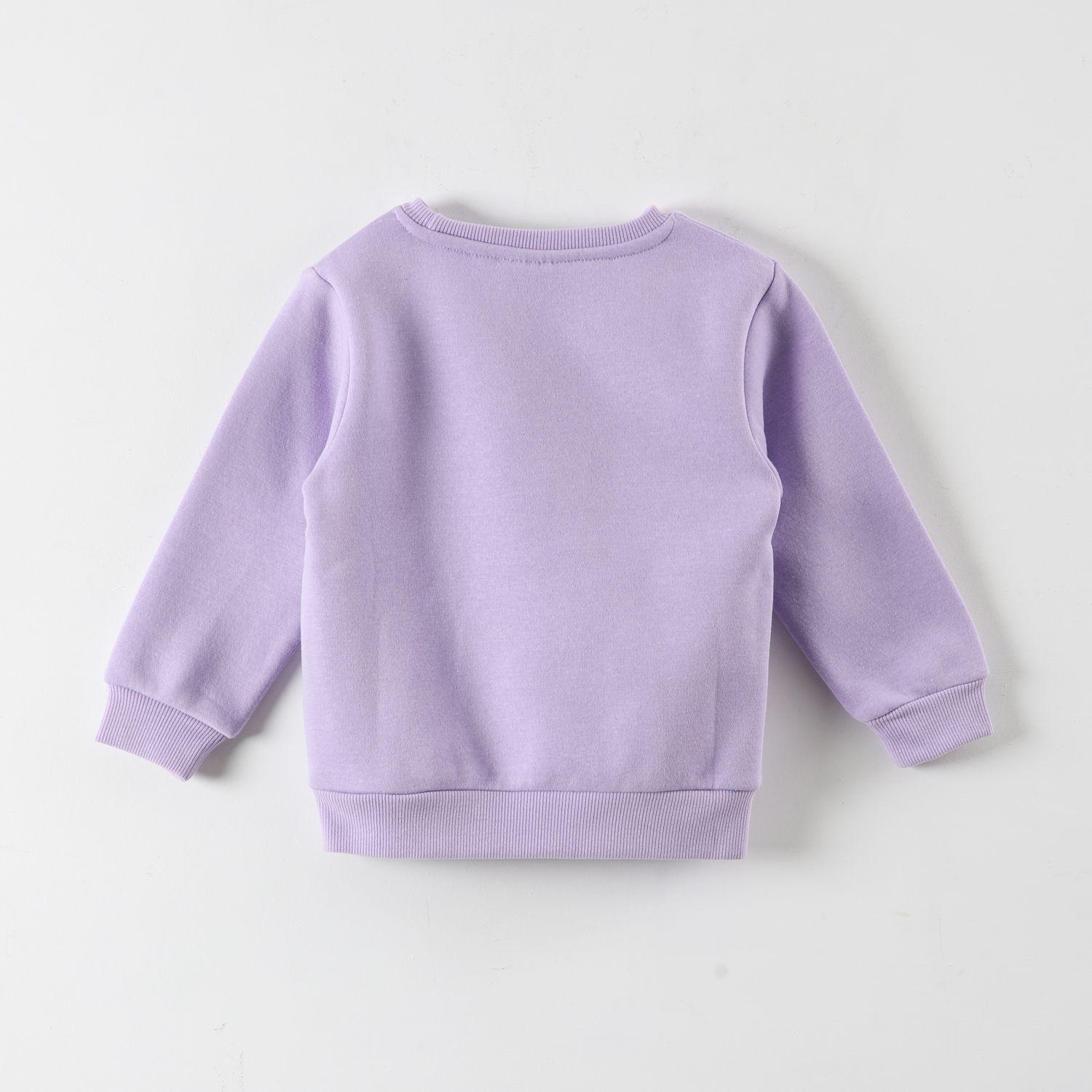 Poleron Niña Corazones Morado Gabby Doll House-2