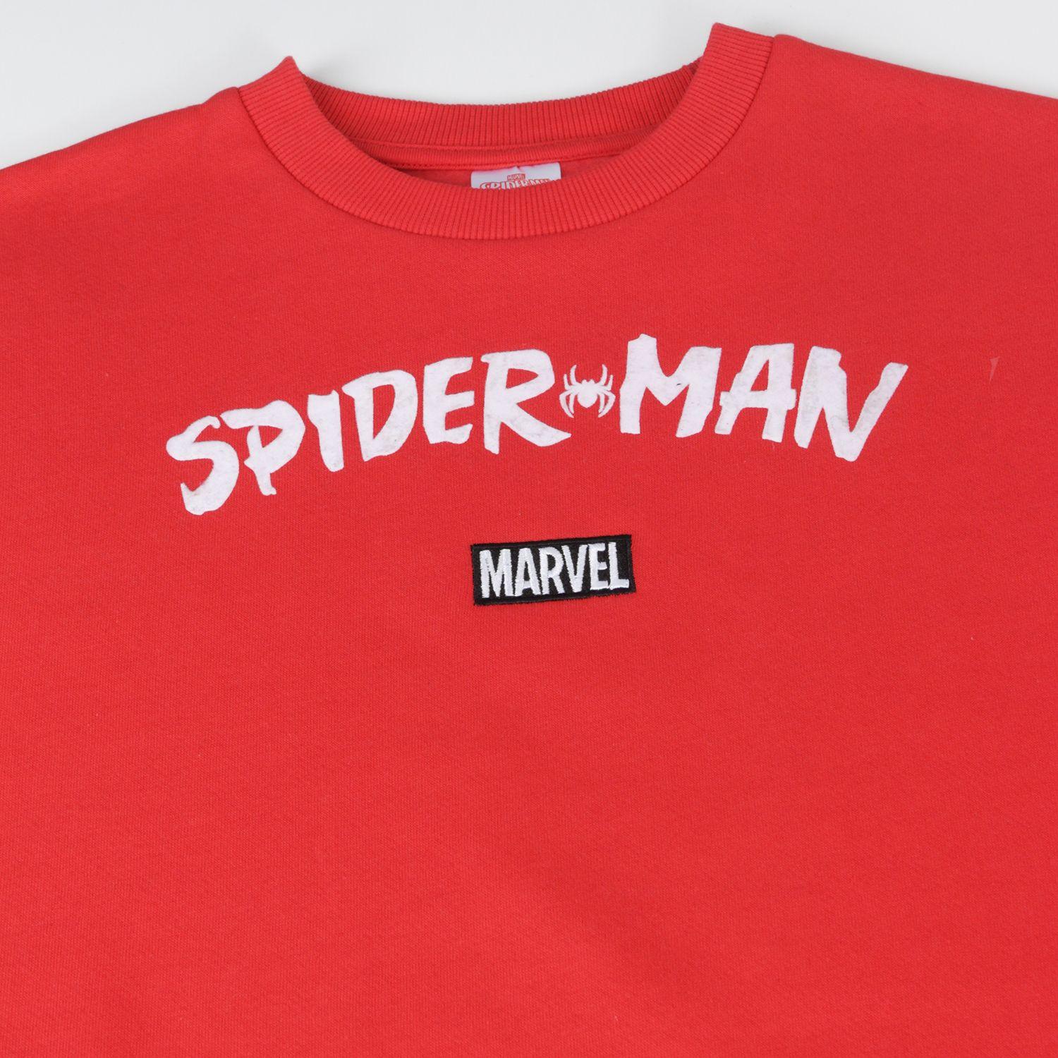 Polerón Cerrado Niño Spiderman Back Print Rojo Marvel-3