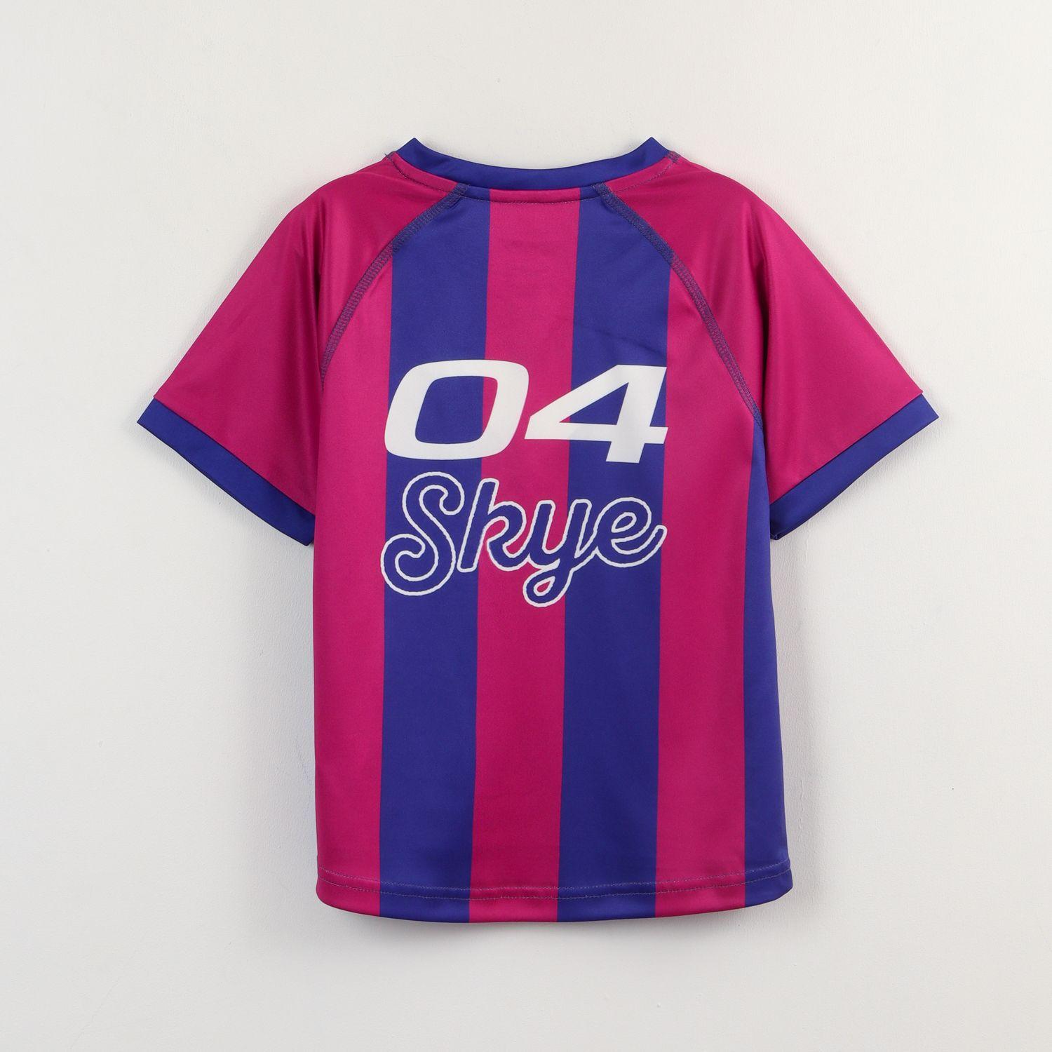 Polera Manga Corta Niña Fucsia Fútbol Paw Patrol-1