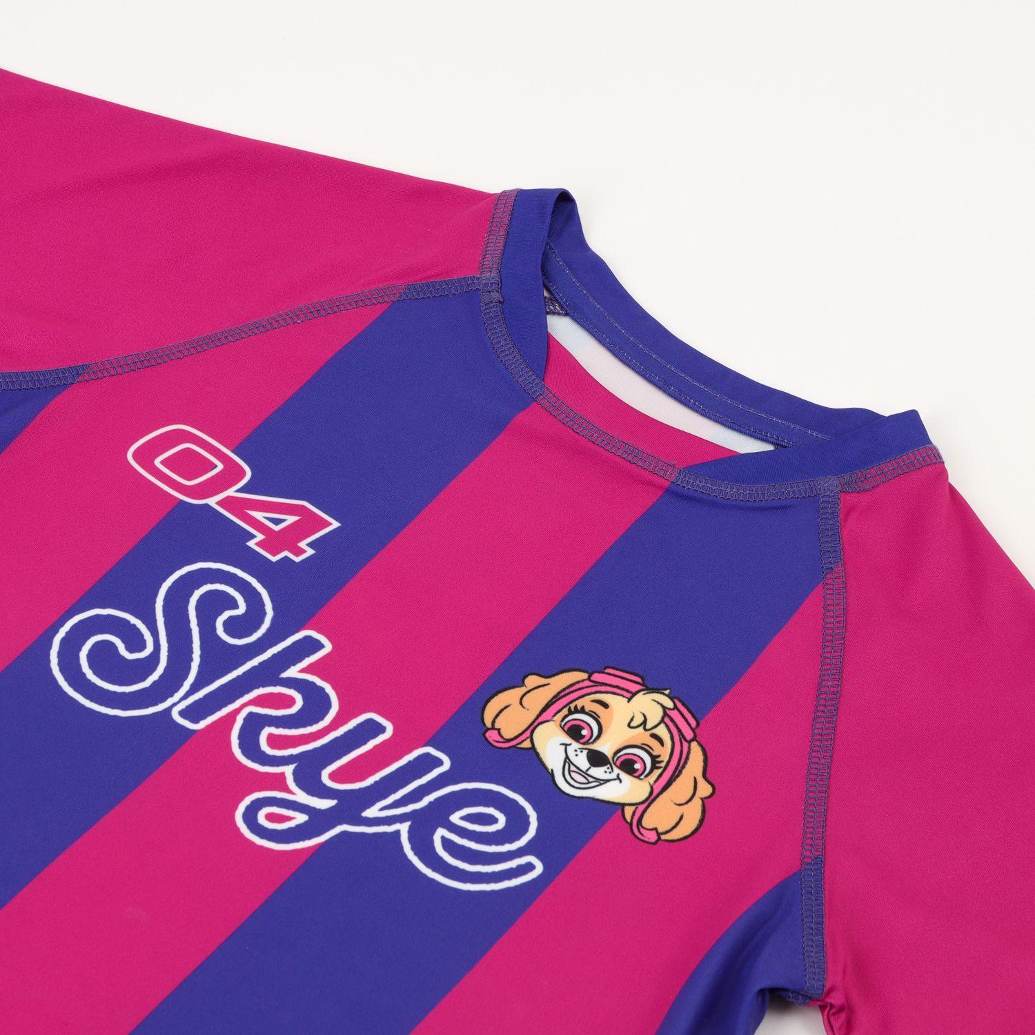 Polera Manga Corta Niña Fucsia Fútbol Paw Patrol-2