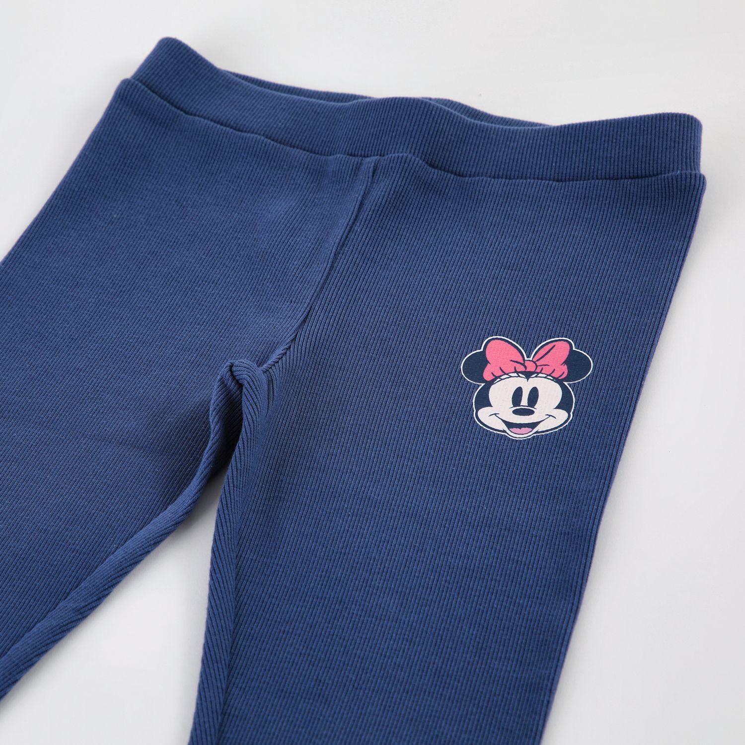 Calza Niña Minnie Disney Rib Azul-2