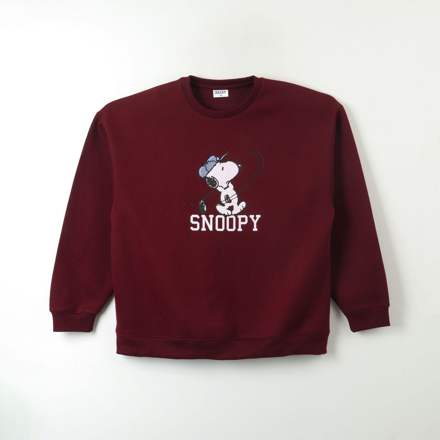 Poleron Cerrado Mujer Golf Burdeo Snoopy-0