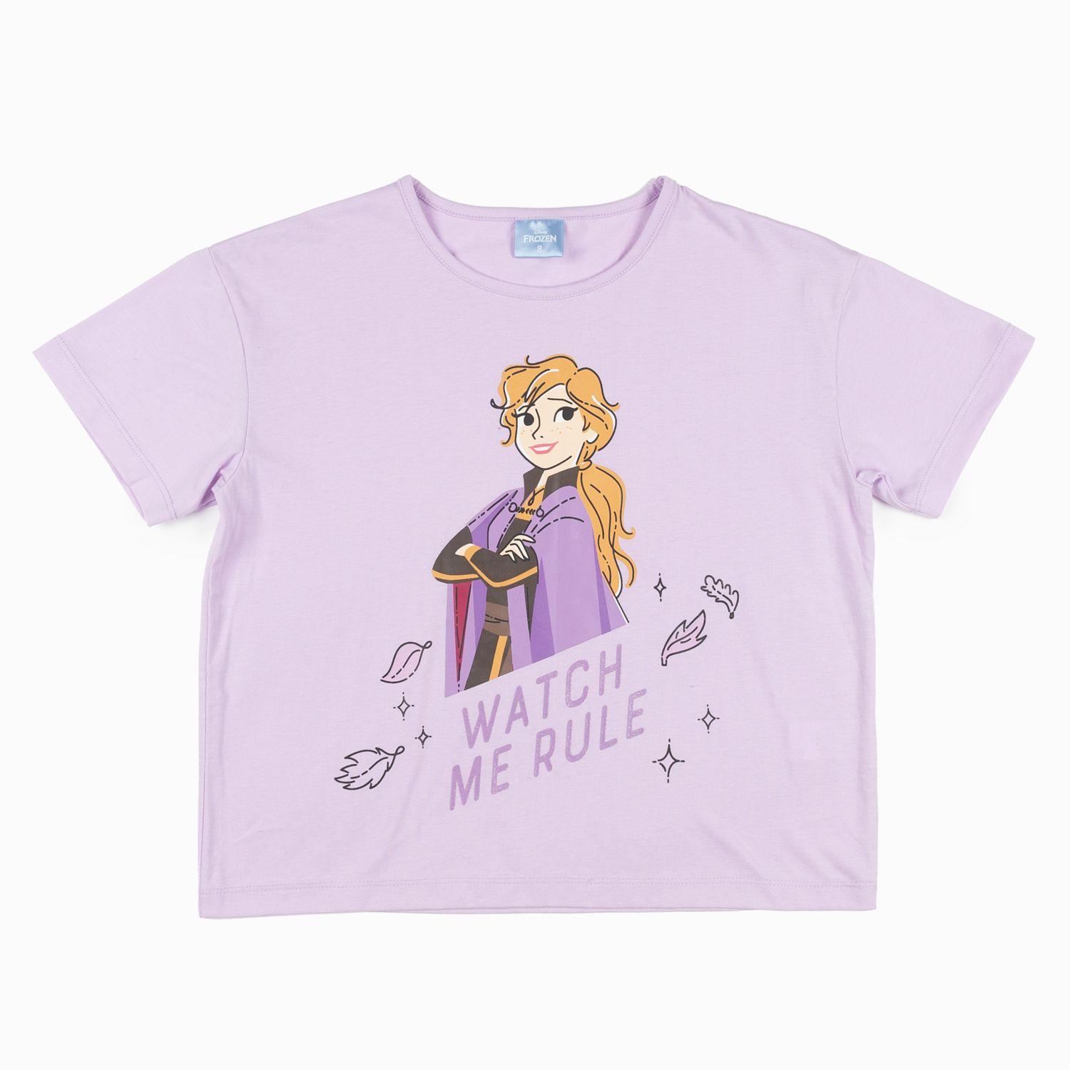 Polera Niña Watch Me Rule Frozen Morado Disney-3