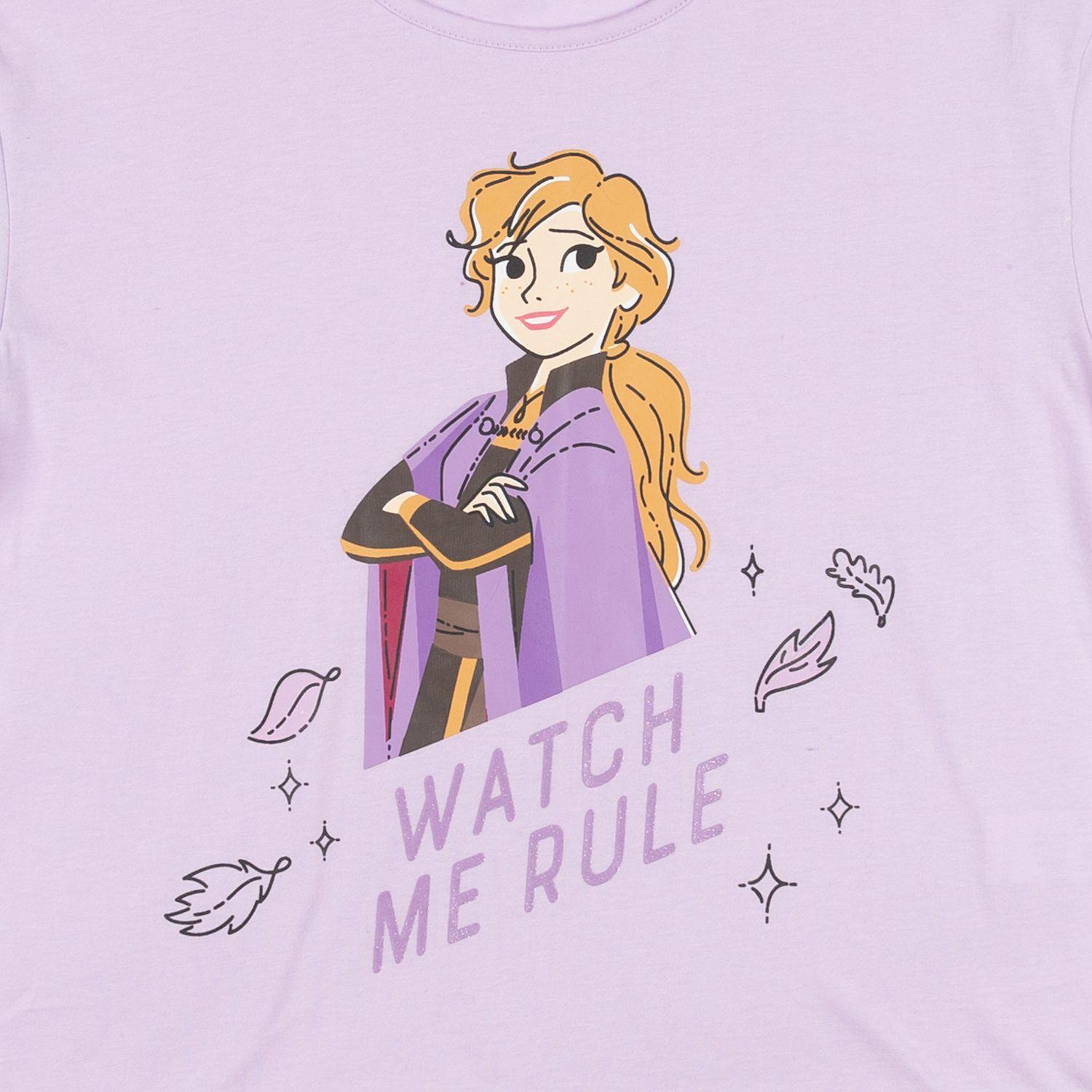 Polera Niña Watch Me Rule Frozen Morado Disney-5