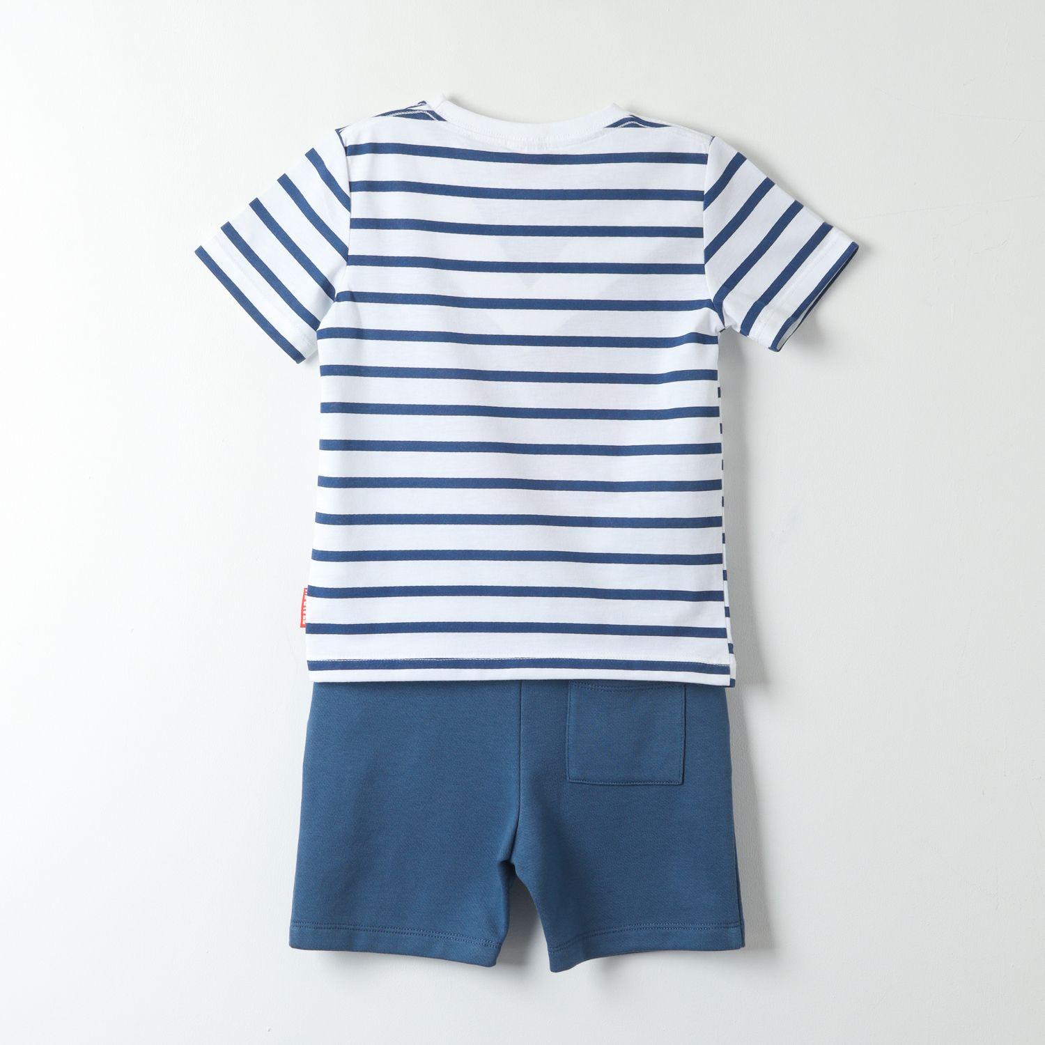 Conjunto Niño Azul Spiderman Jump Rayas Marvel-2