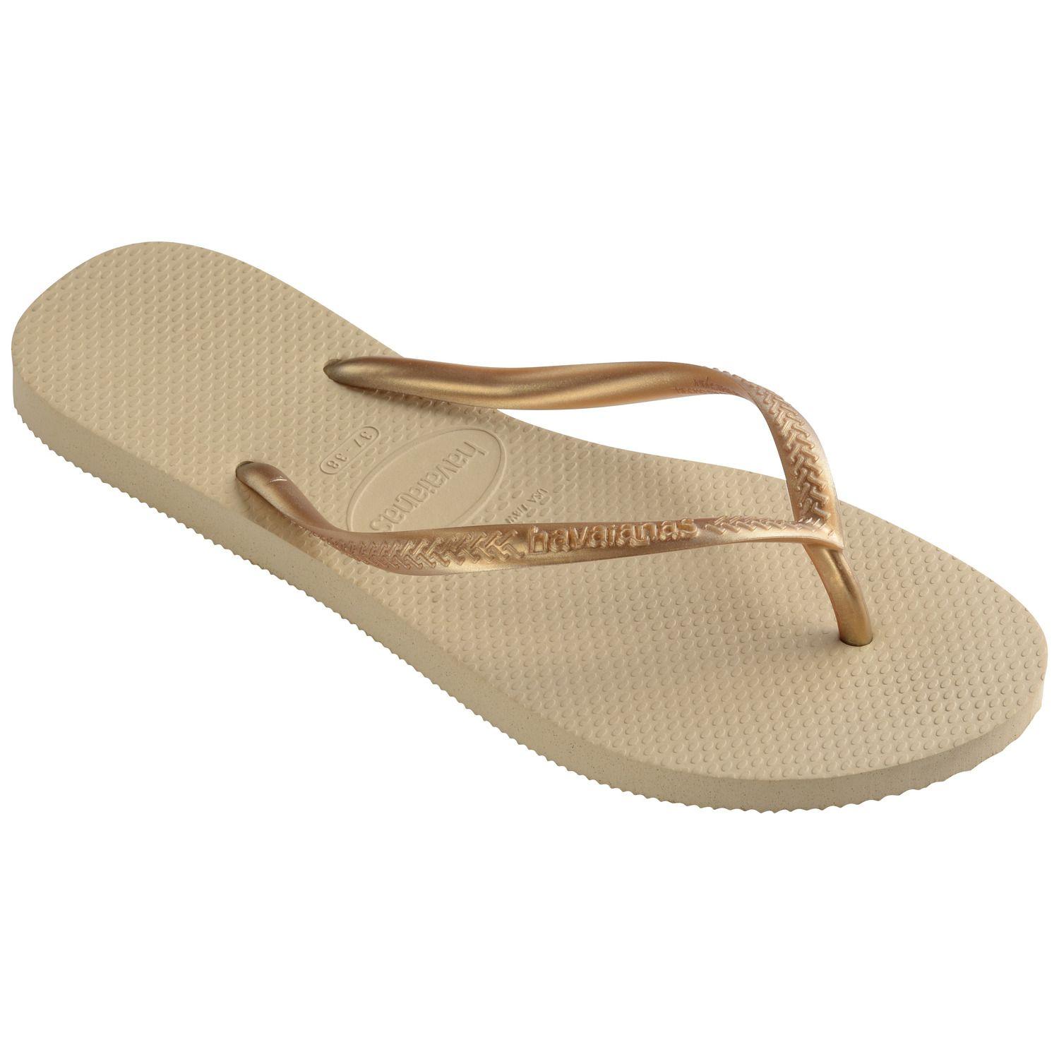 Sandalia Mujer Slim Dorado Claro Havaianas-1