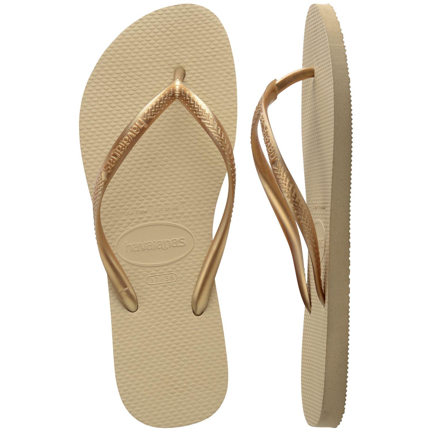 Sandalia Mujer Slim Dorado Claro Havaianas-4