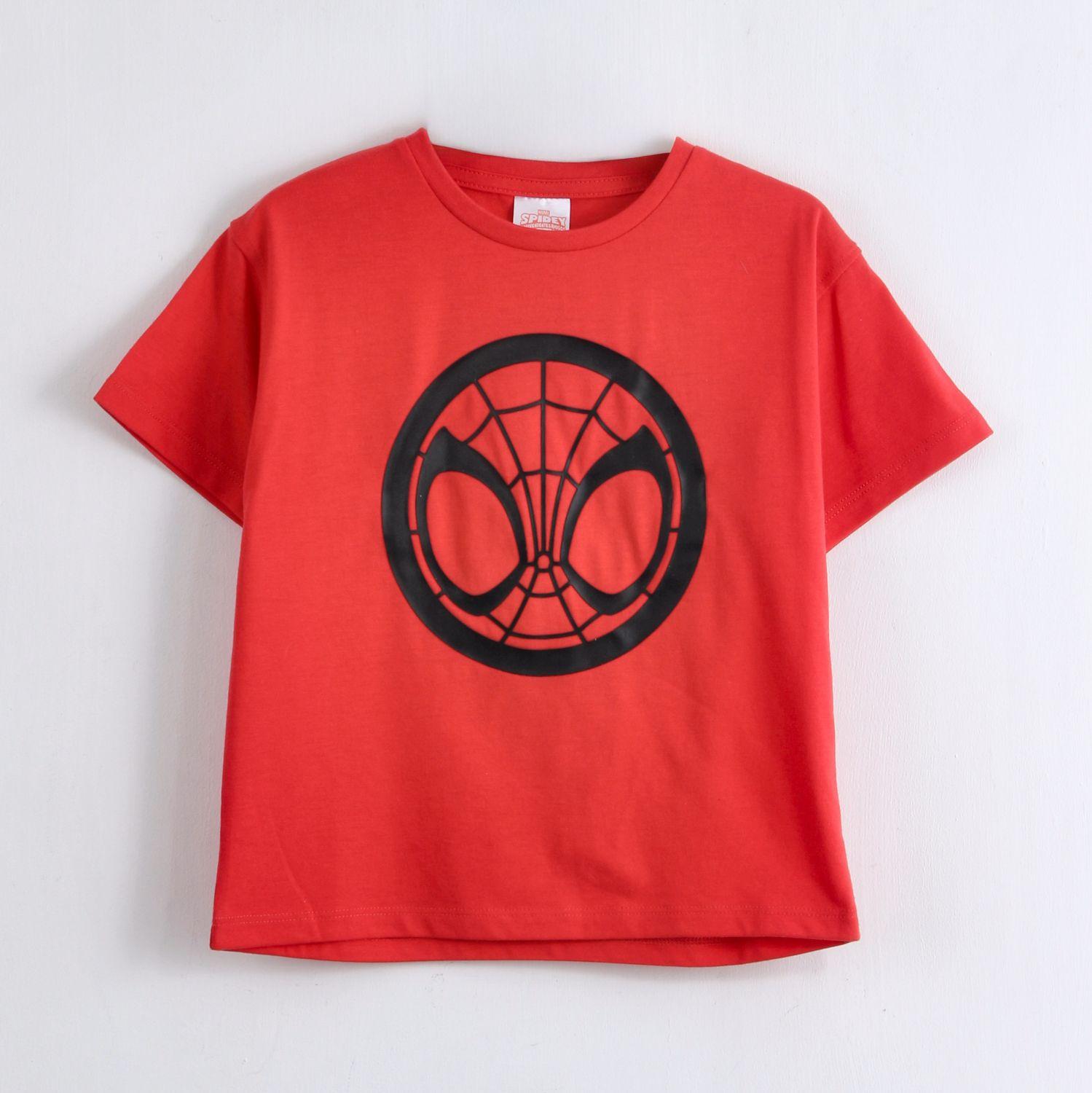 Polera Manga Corta Niño Spidey Marvel Icono Rojo-0