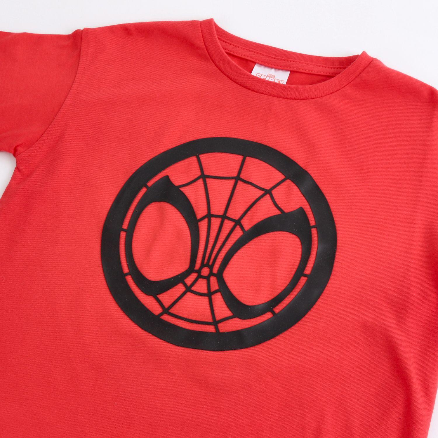 Polera Manga Corta Niño Spidey Marvel Icono Rojo-2