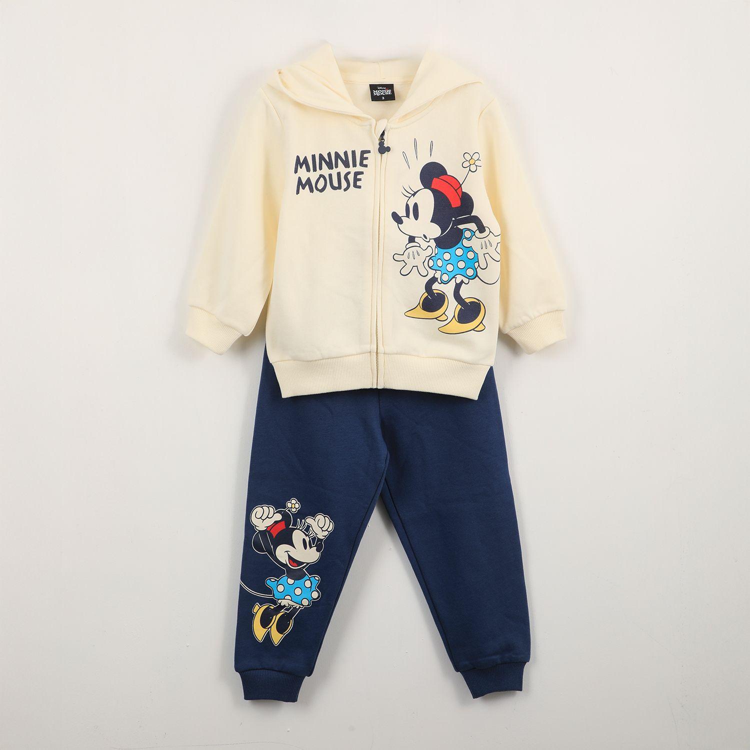 Conjunto Buzo Niña Minnie Mouse Blanco Disney-0