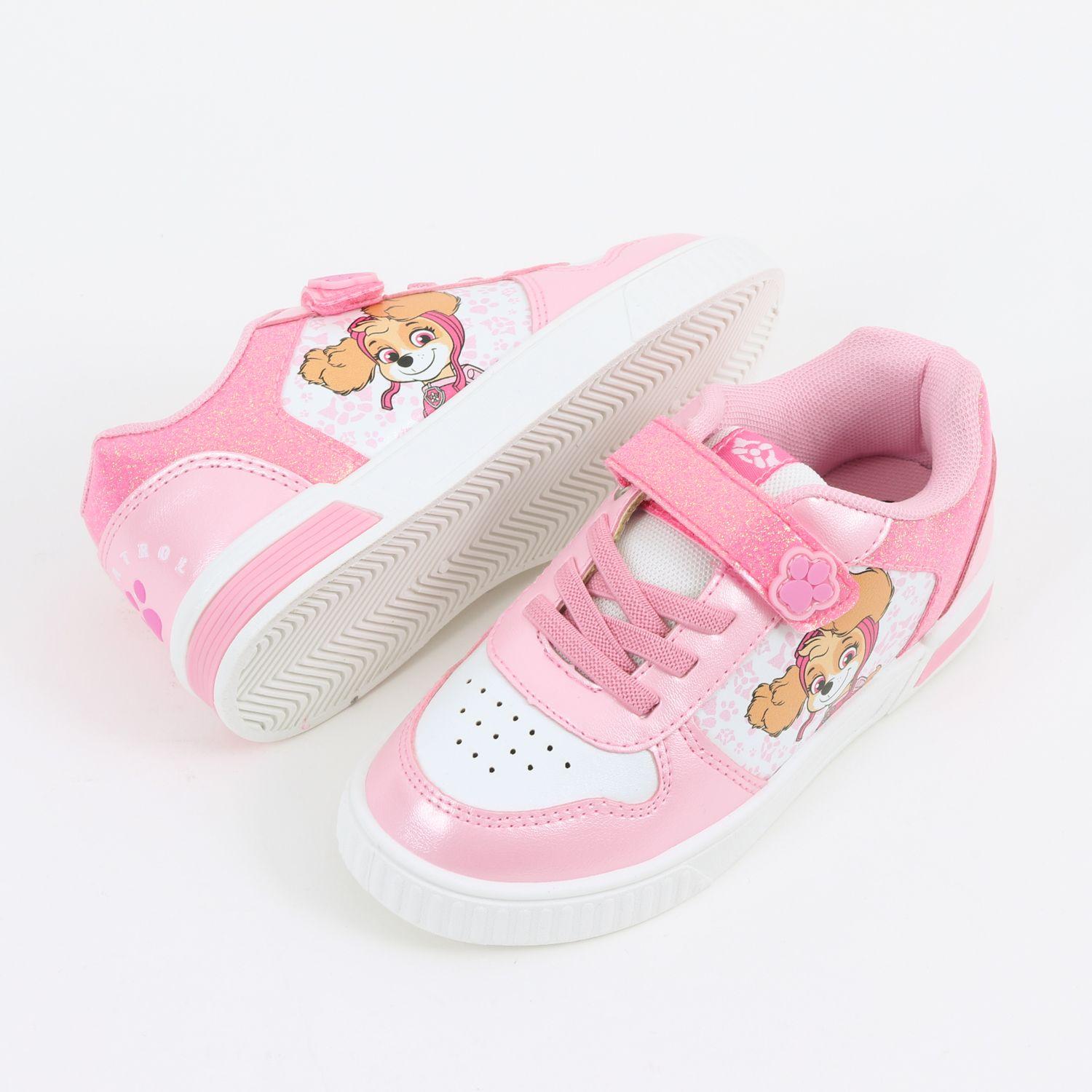 Zapatilla Luces Niña Brillos Skye Rosado Paw Patrol-3
