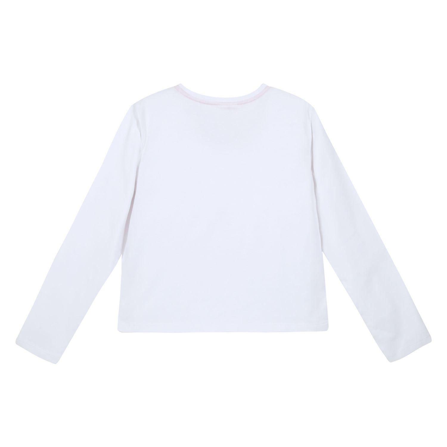 Polera Manga Larga Niña Minnie Wait Blanco Disney-1