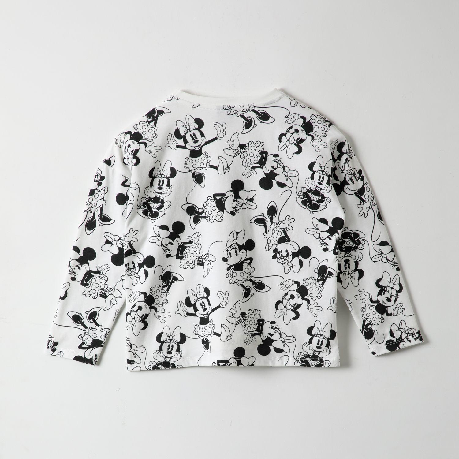 Polera Manga Larga Niña Minnie Monochromatic Blanco Disney-2