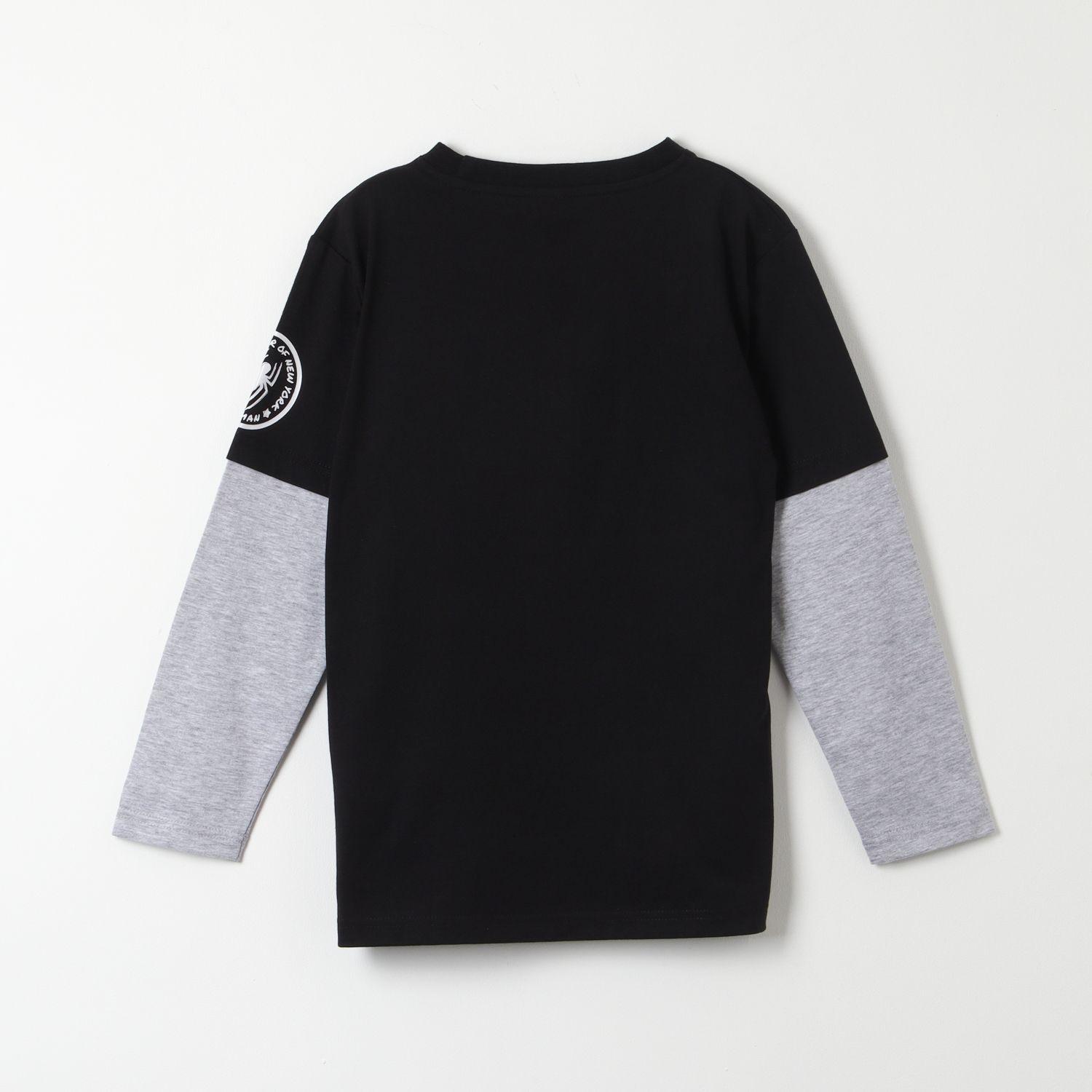 Polera Manga Larga Niño Spiderman Webhead Negro Marvel-2