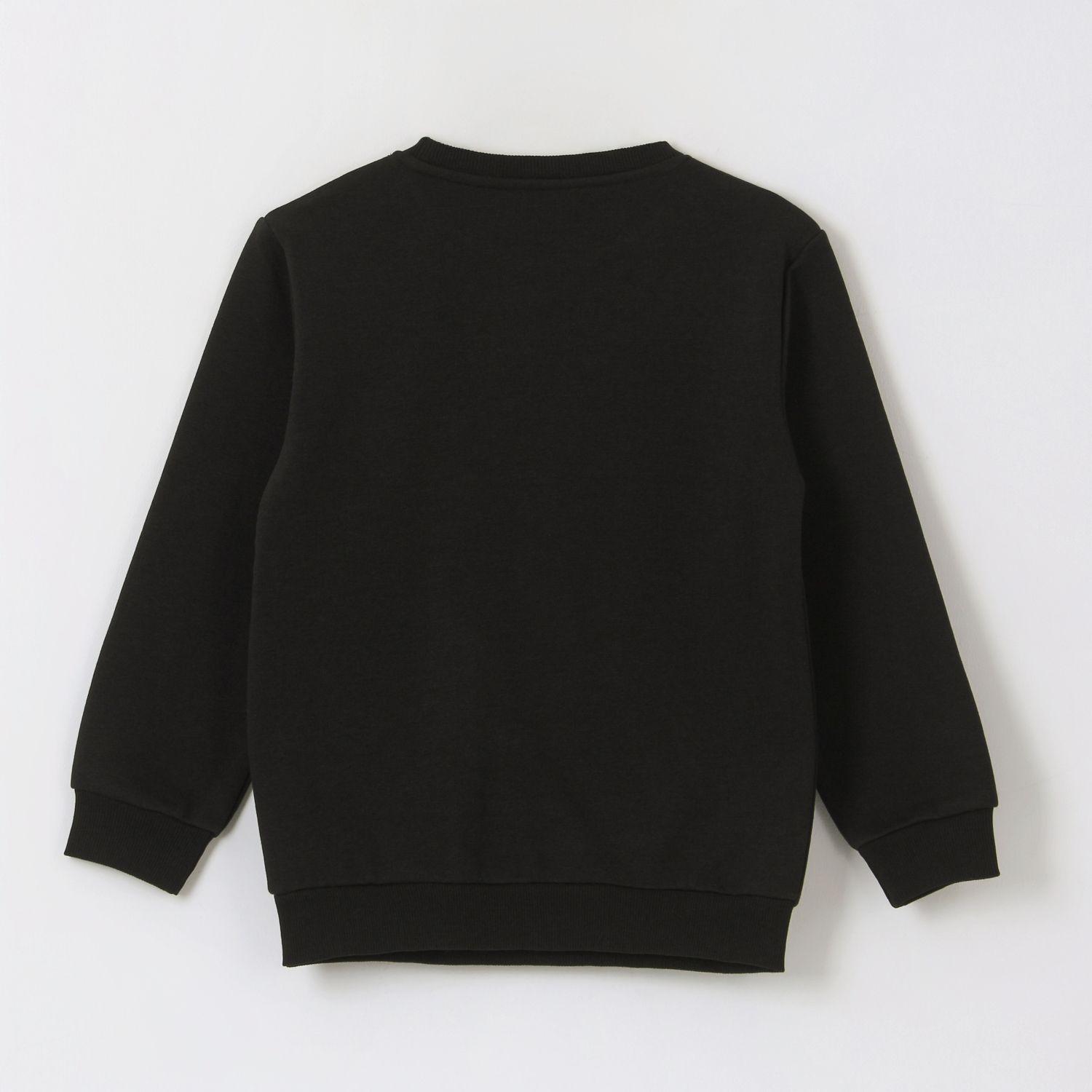 Polerón Cerrado Niño Creeper Run Negro Minecraft-1