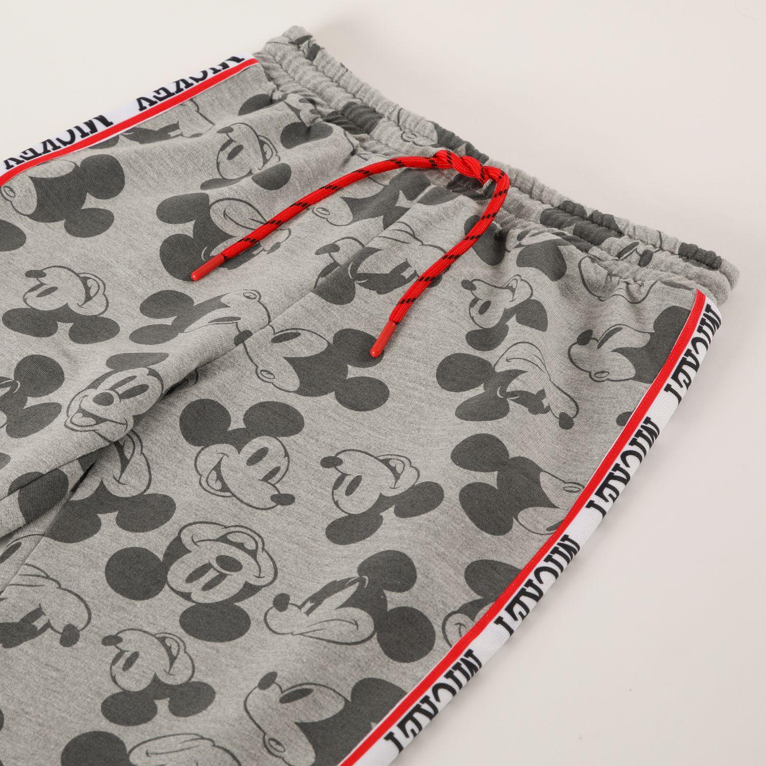 Pantalon de Buzo Niño Full Print Mickey I Gris Disney-2