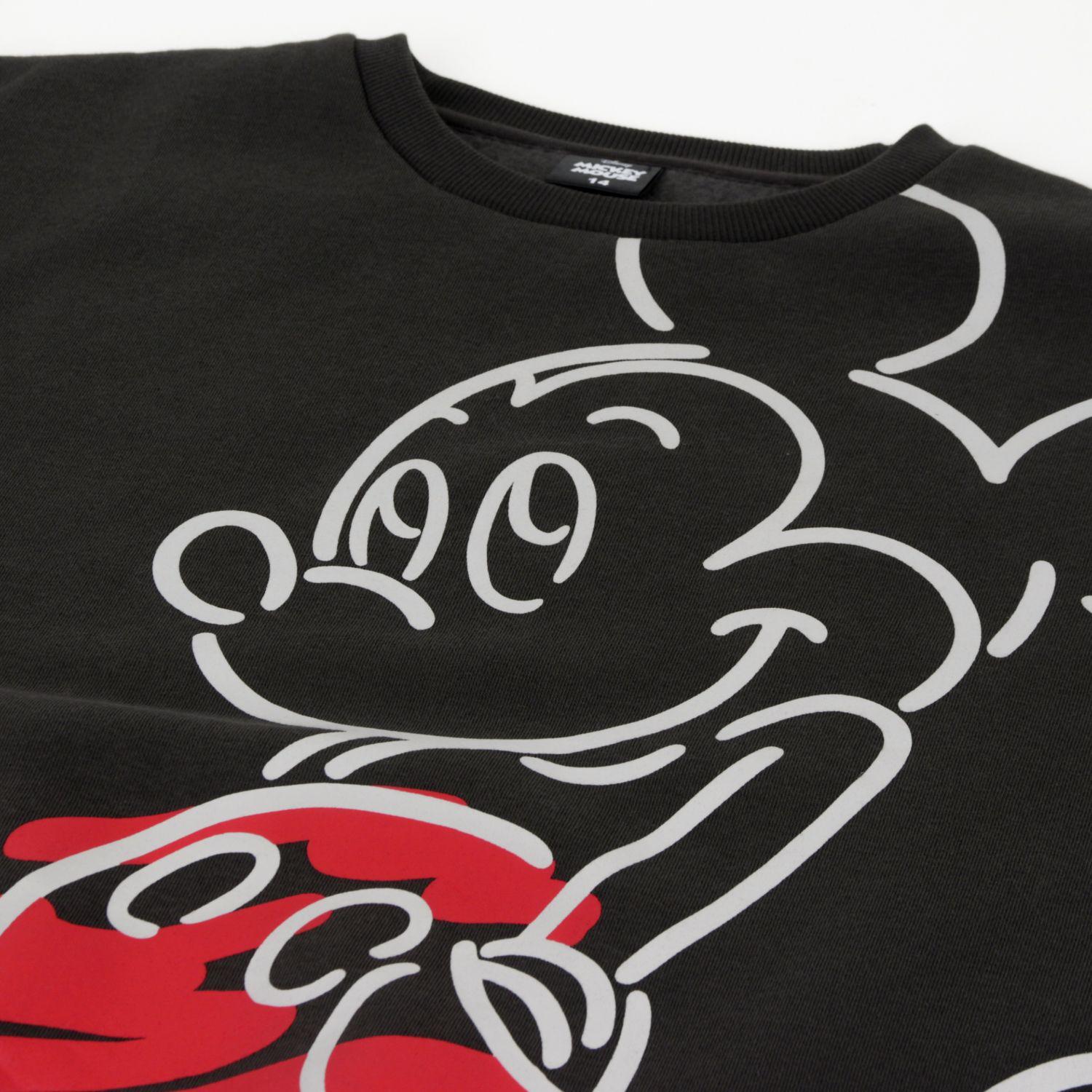 Polerón Cerrado Niña Mickey Lineal Negro Disney-2