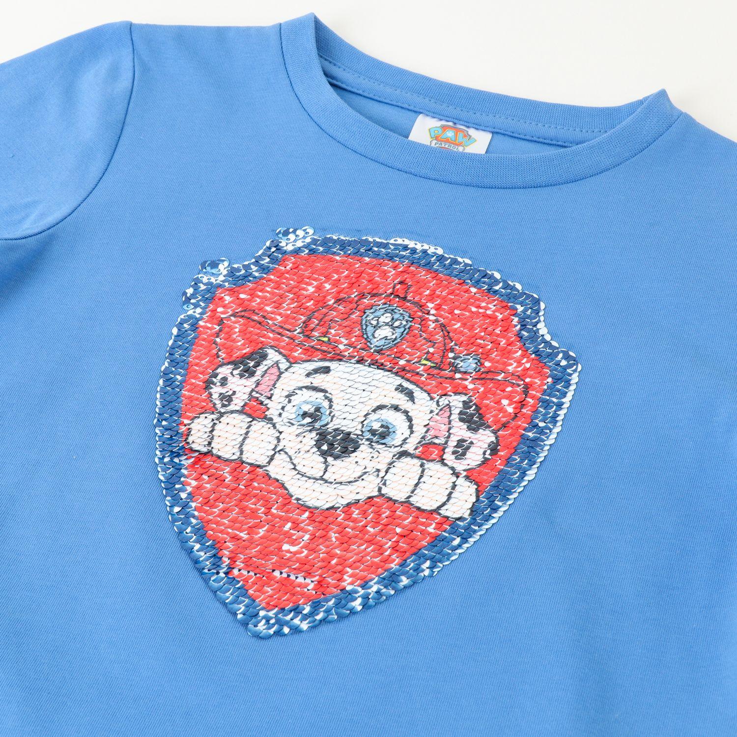 Polera Manga Corta Niño Chase Y Marshall Beige Paw Patrol-1