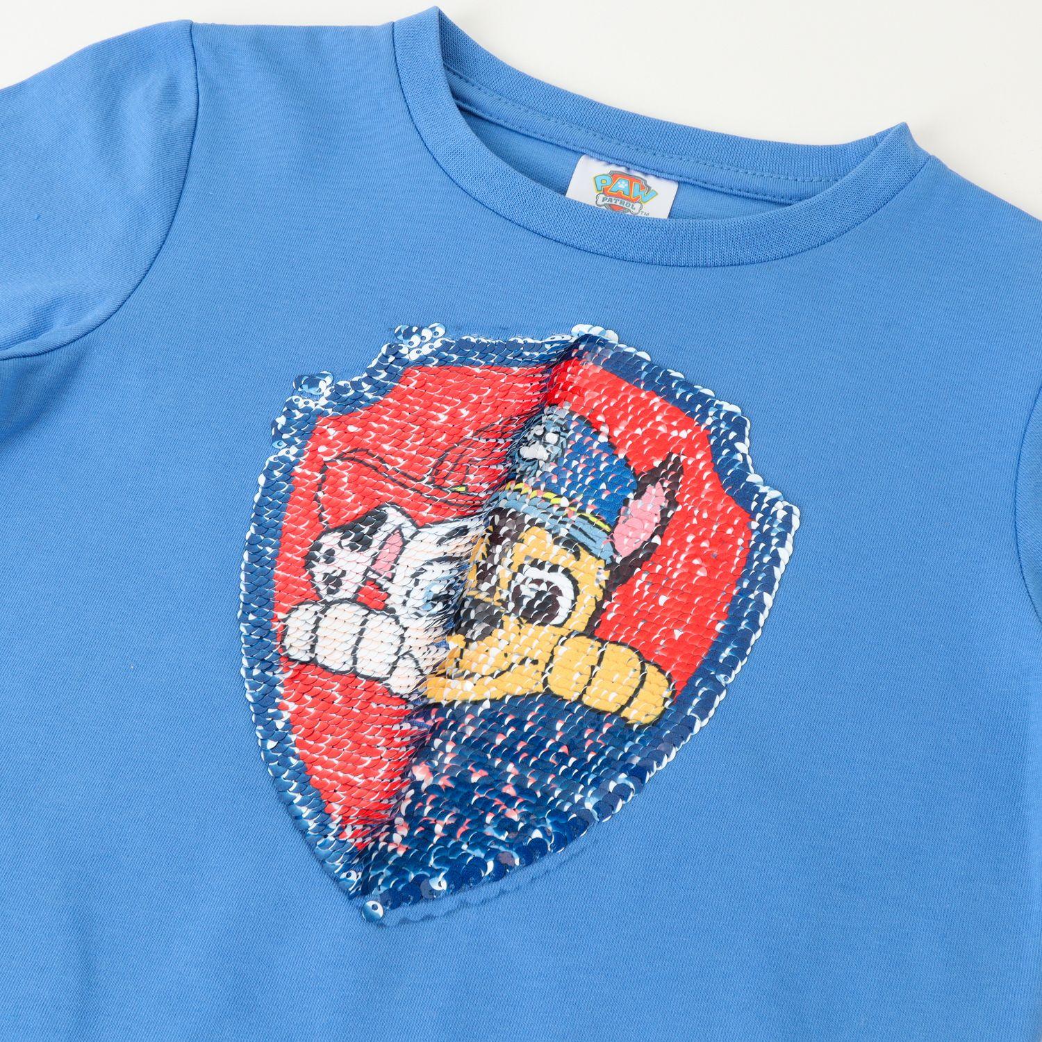 Polera Manga Corta Niño Chase Y Marshall Beige Paw Patrol-2