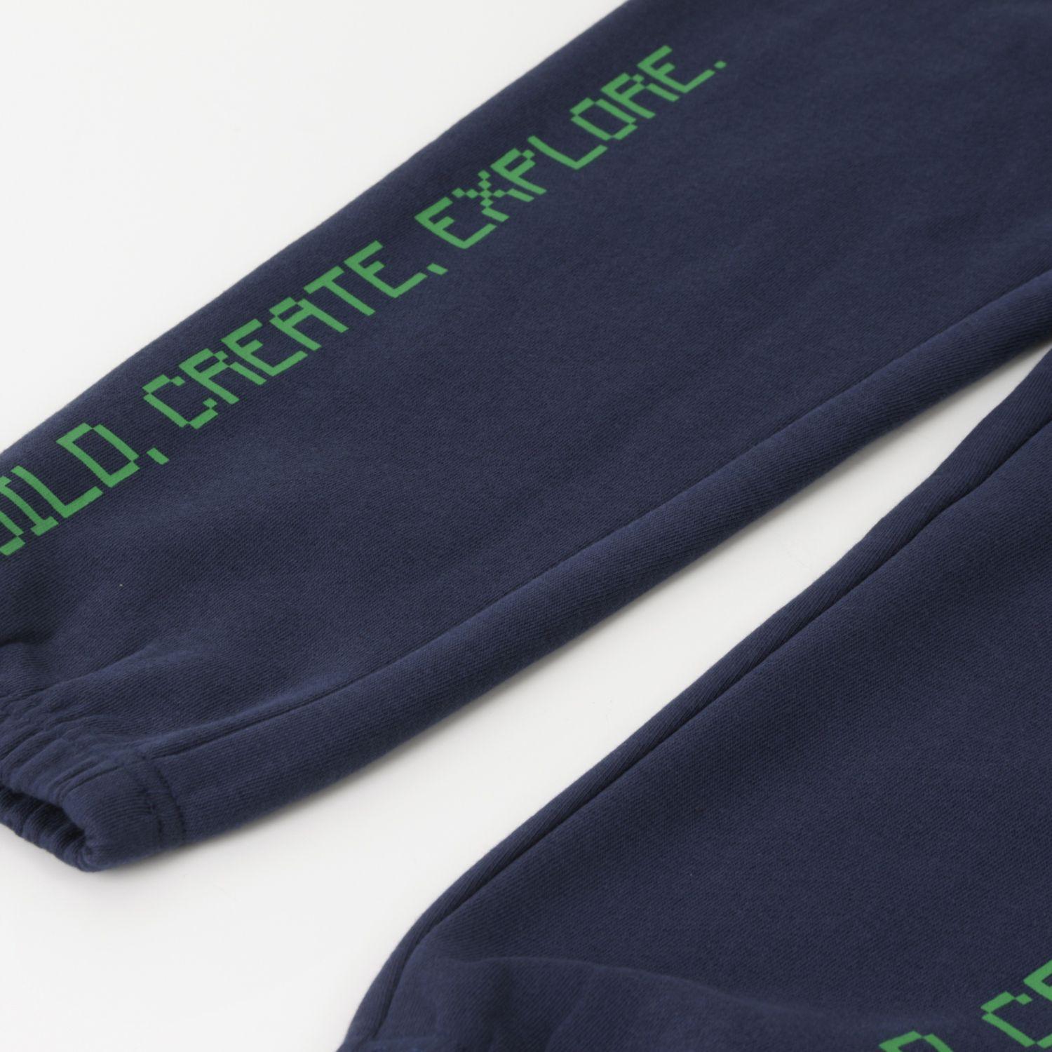 Conjunto Buzo Niño Verde Build Create Explore Minecraft-3