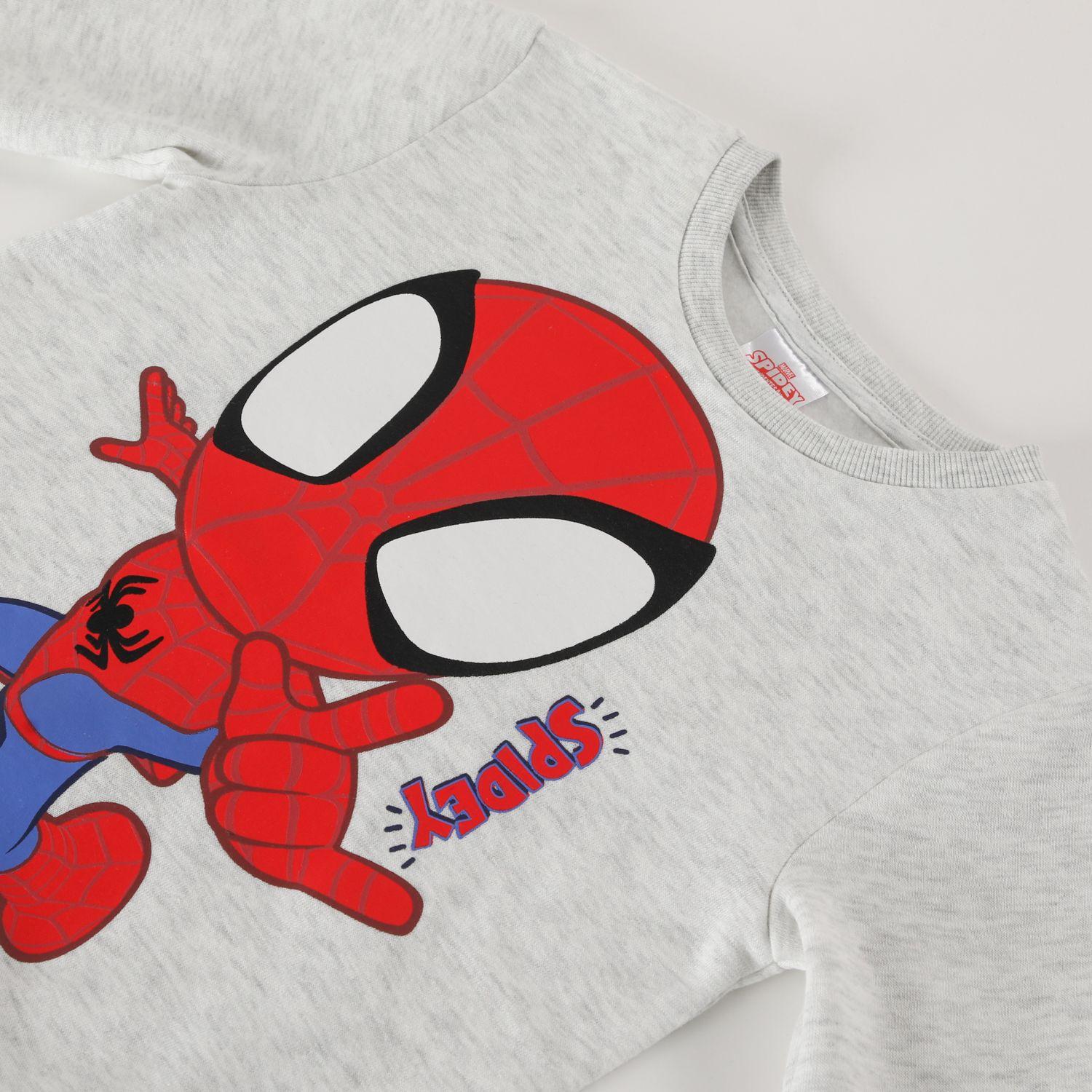 Poleron Niño Spiderman Spidey Gris Marvel-1