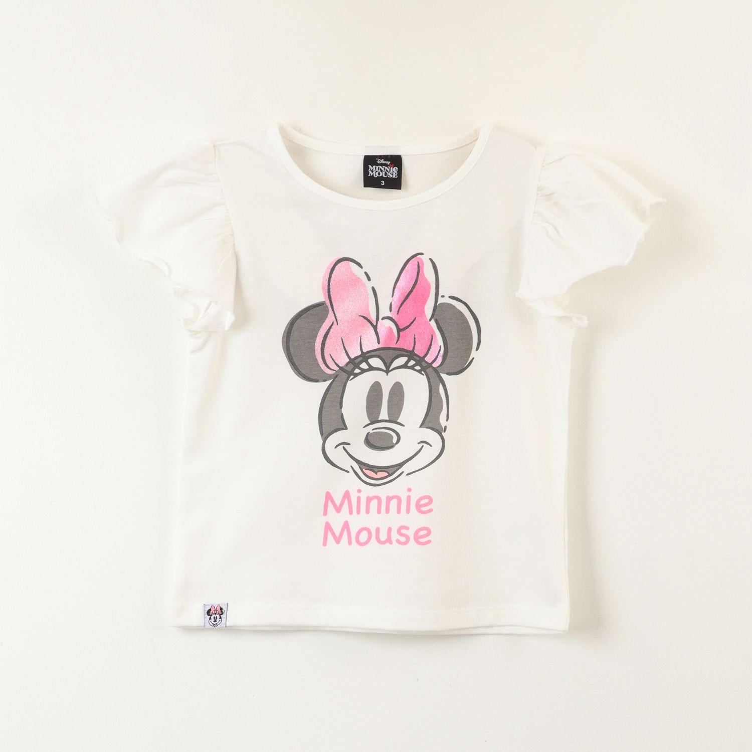 Polera Sin Mangas Niña Minnie Vuelos Blanco Disney-0