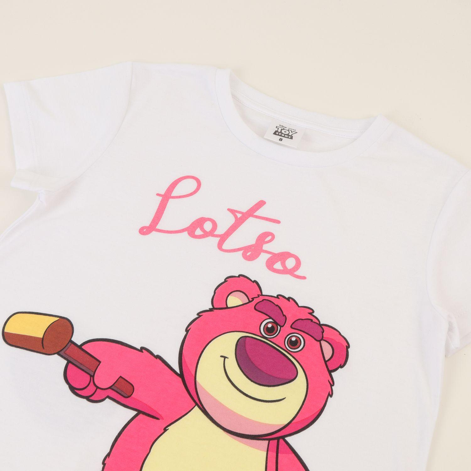 Polera Manga Corta Niña Blanco Lotso Toy Story Disney-2