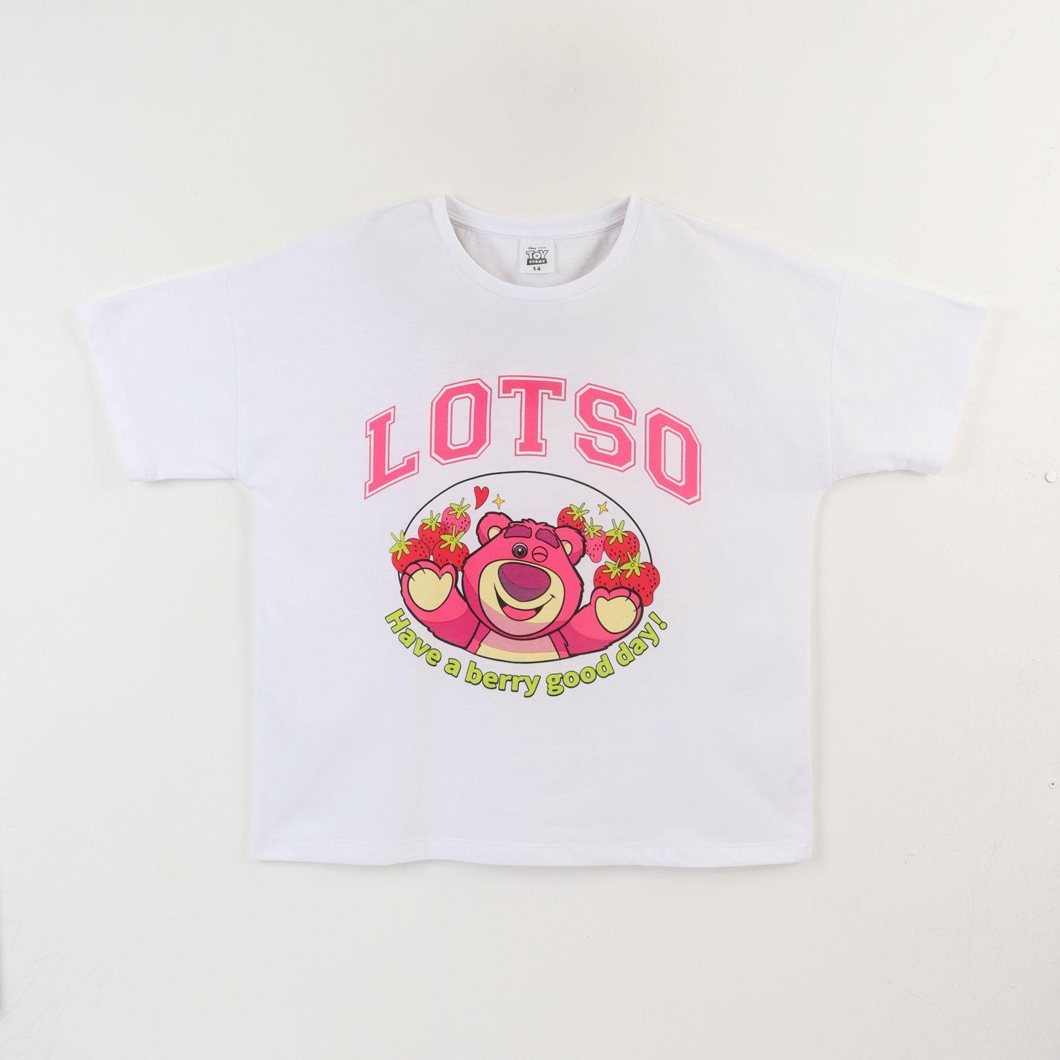 Polera Manga Corta Niña Blanco Lotso Toy Story Disney-0