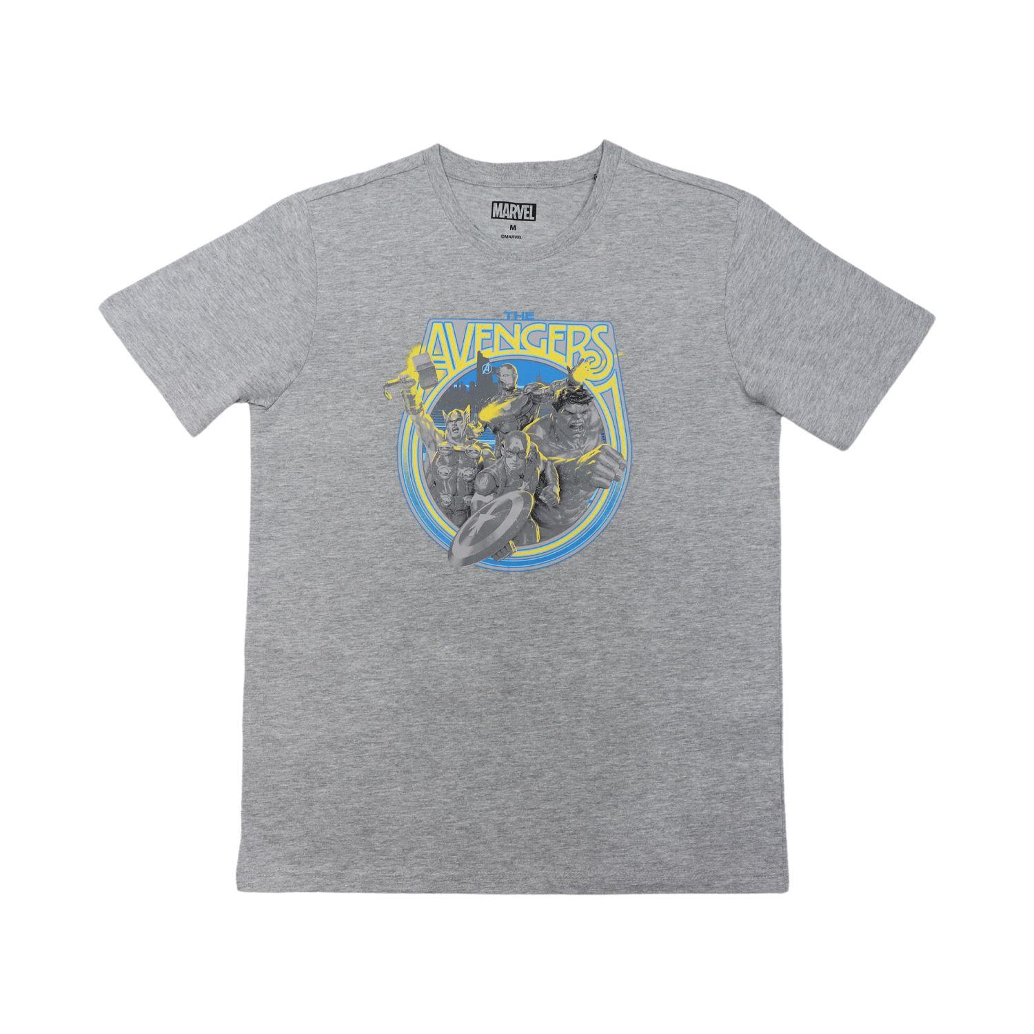 Polera Hombre Avengers Portal Gris Marvel-0