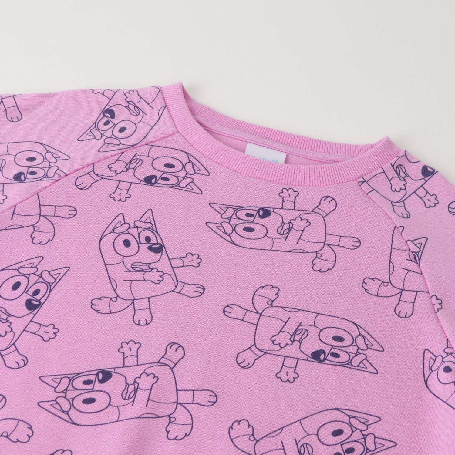 Buzo Niña Happy Pose Morado Bluey-1